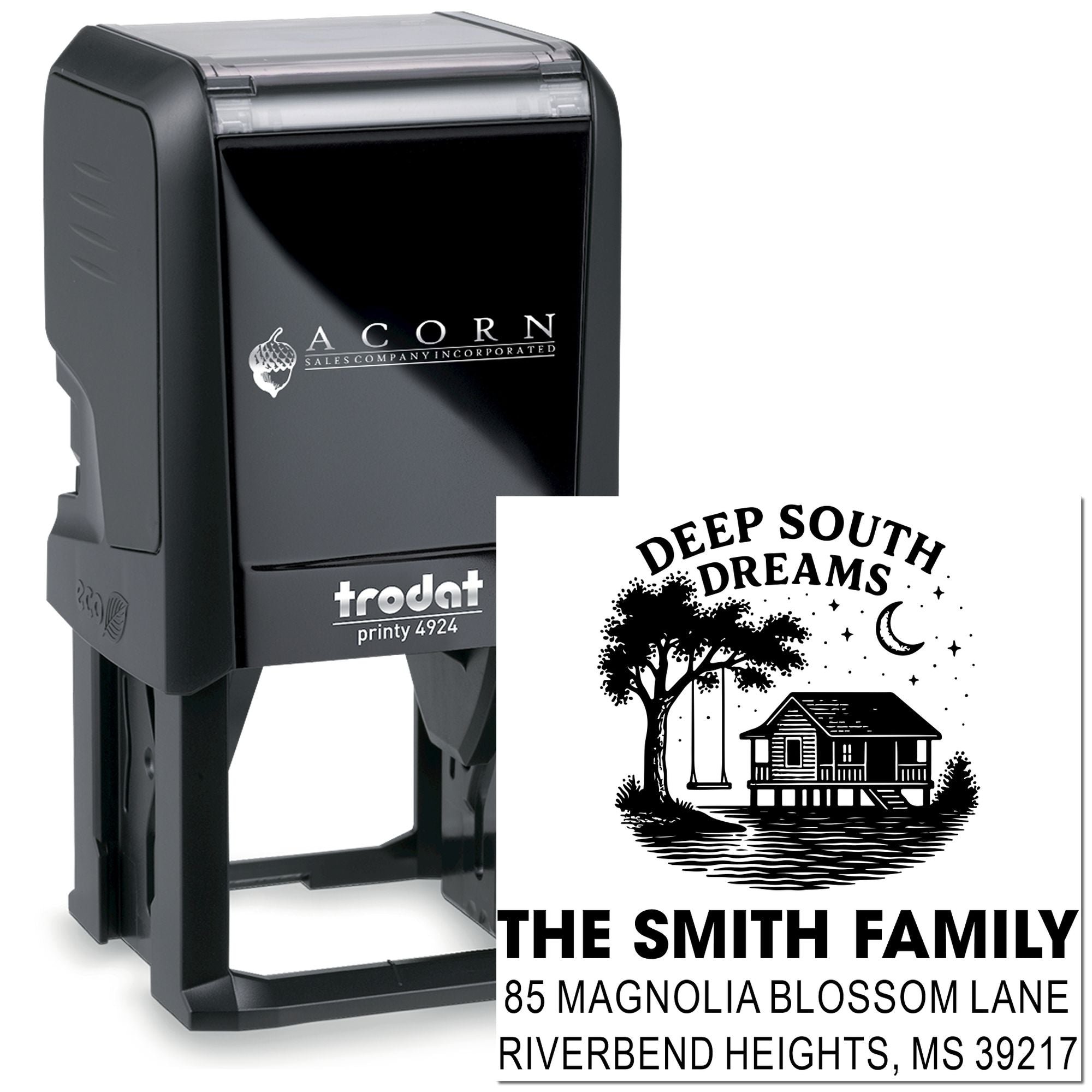 Southern Serenity Scene Self-Inking Stamp