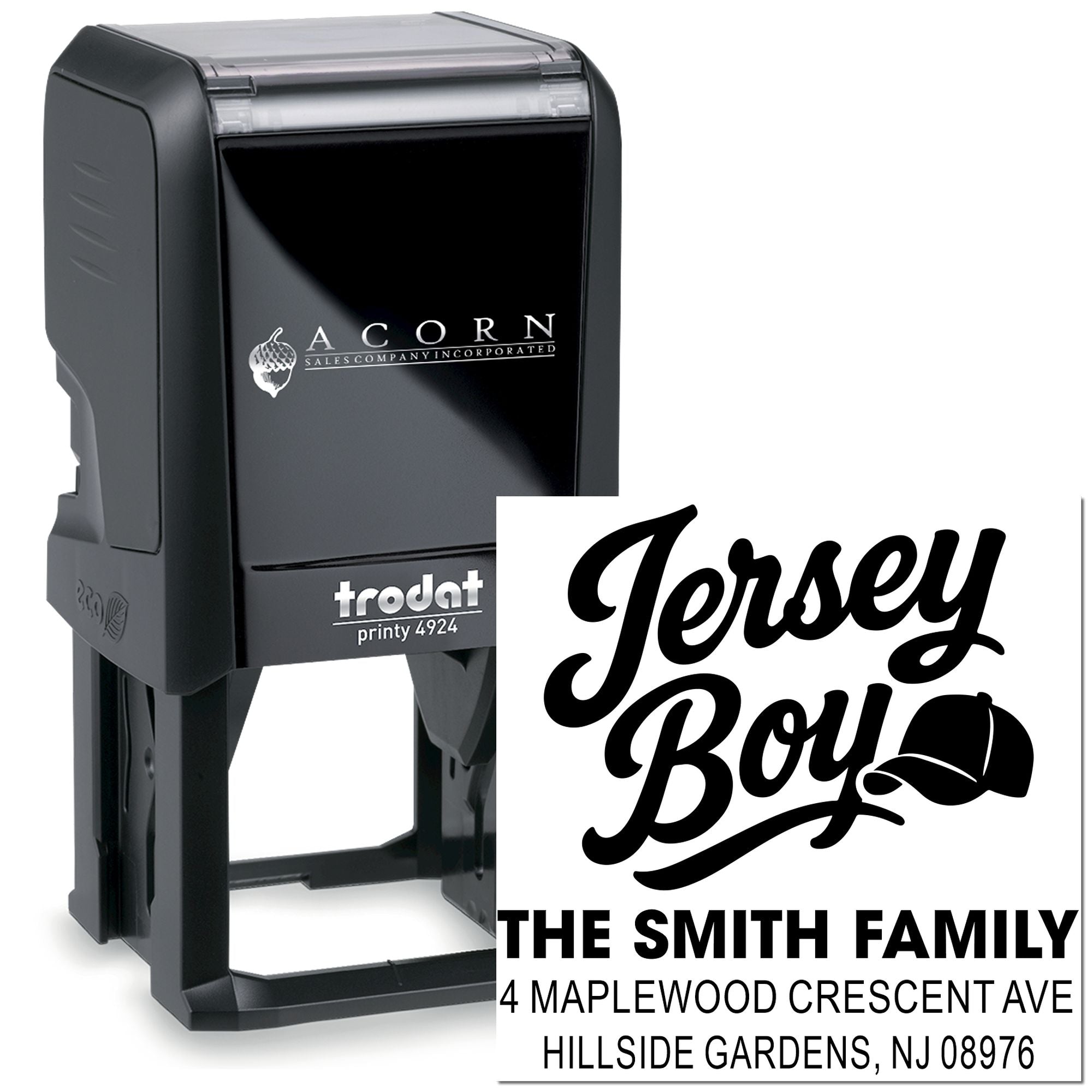 Jersey Boy Style Self-Inking Stamp