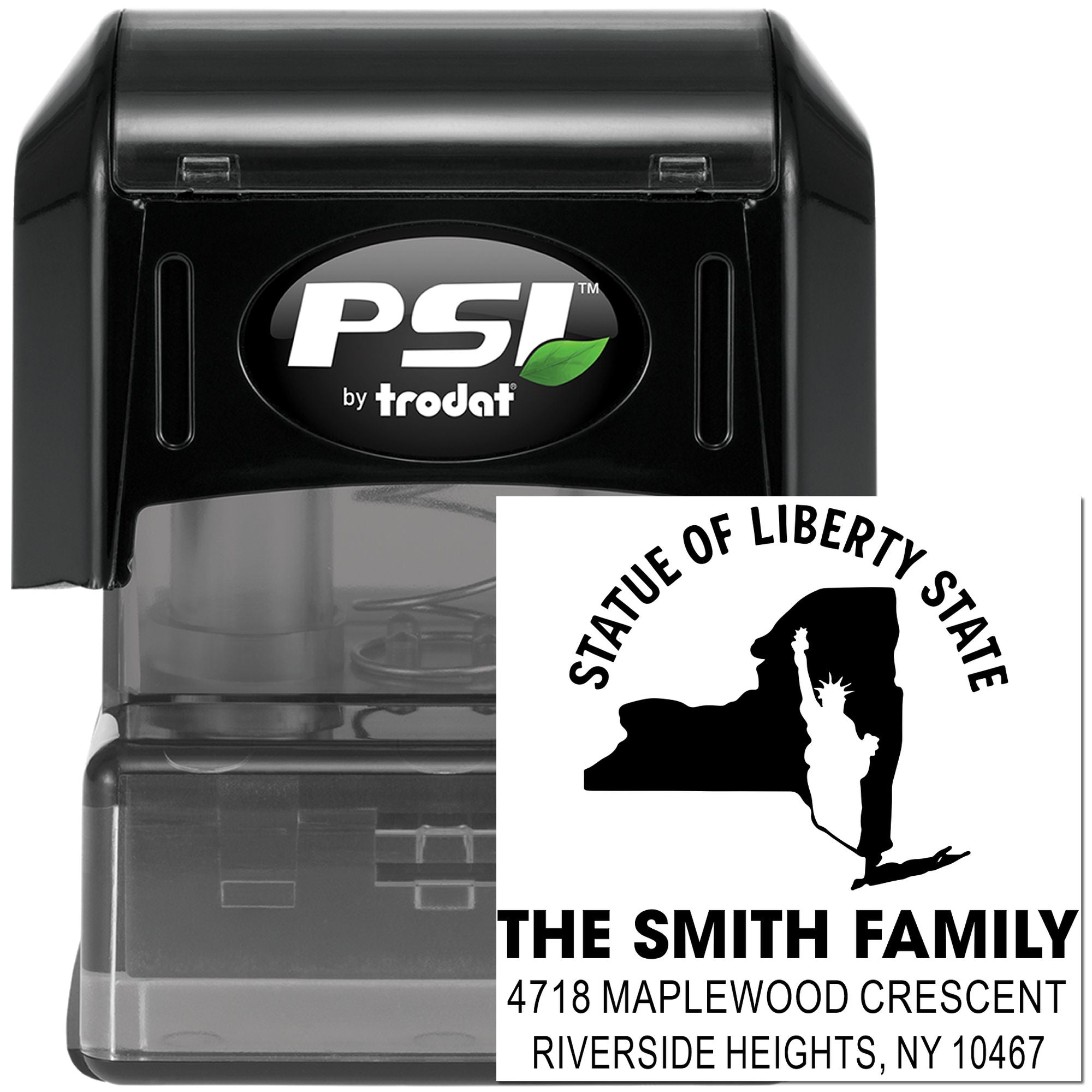 Heritage Liberty State Silhouette Collectible Pre-Inked Stamp