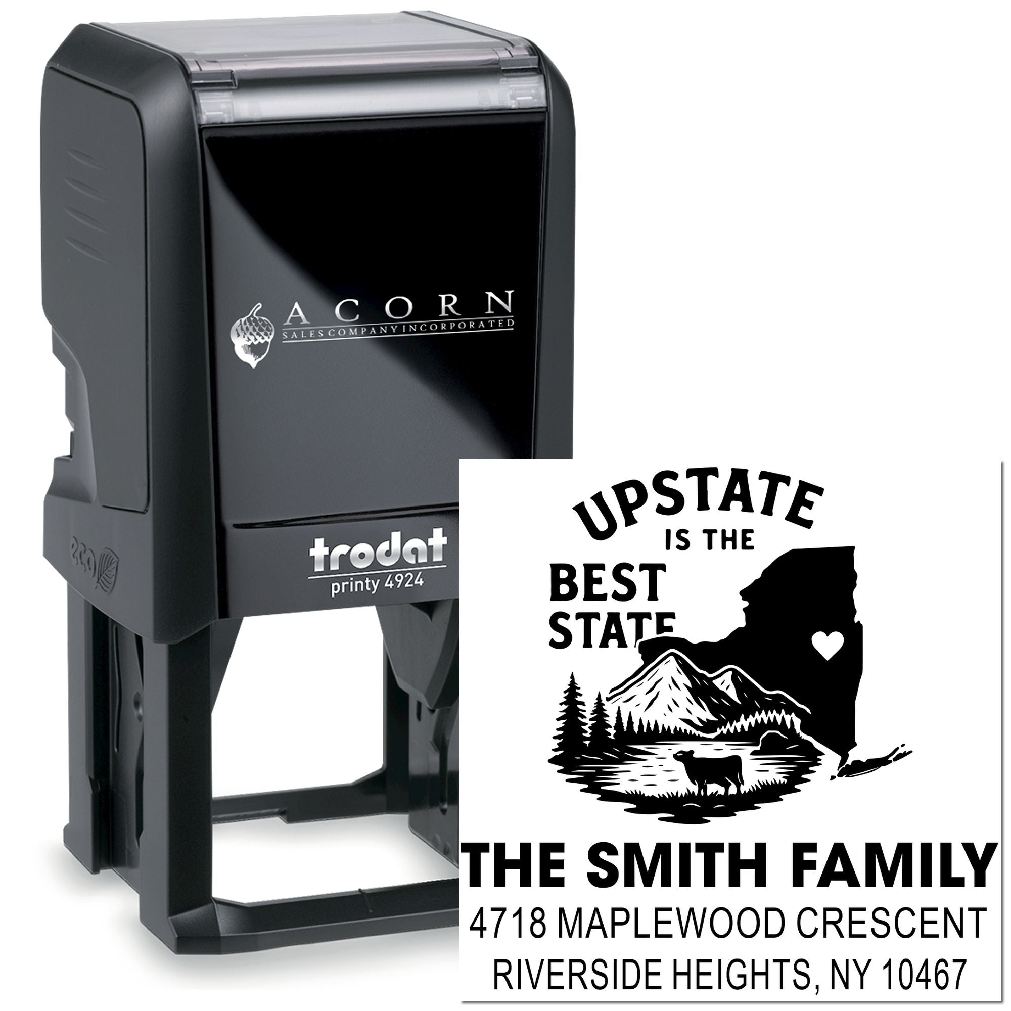 Upstate Love Design Self-Inking Stamp