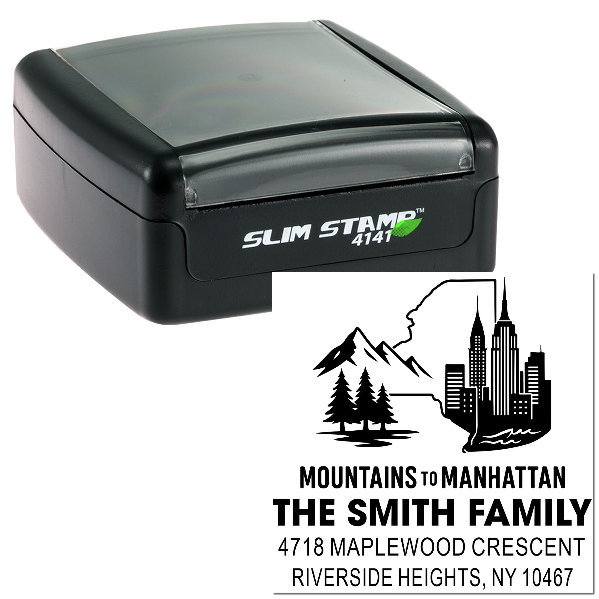 Urban Wilderness Blend Personalized Nature Address Pre-Inked Stamp