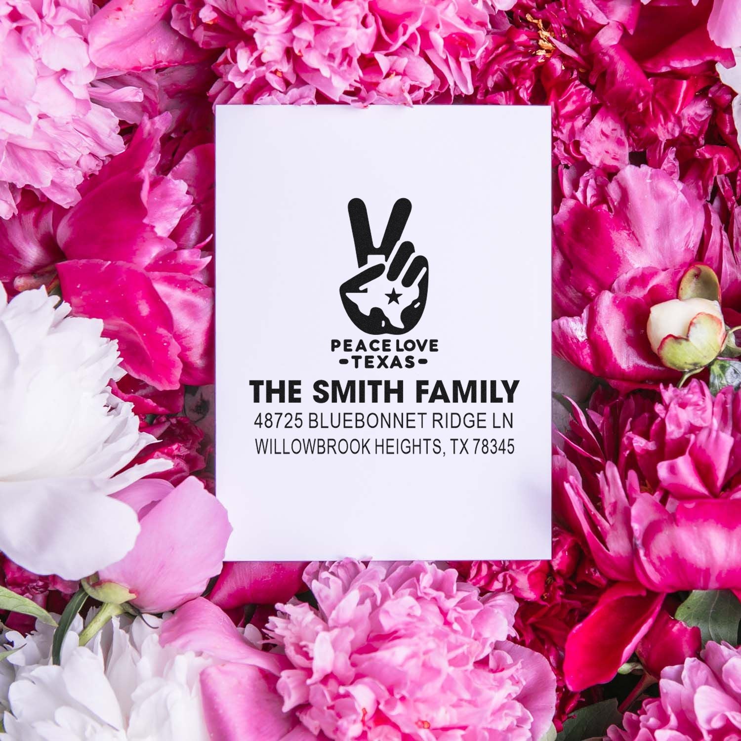 Peaceful Texas Vibes Self-Inking Stamp