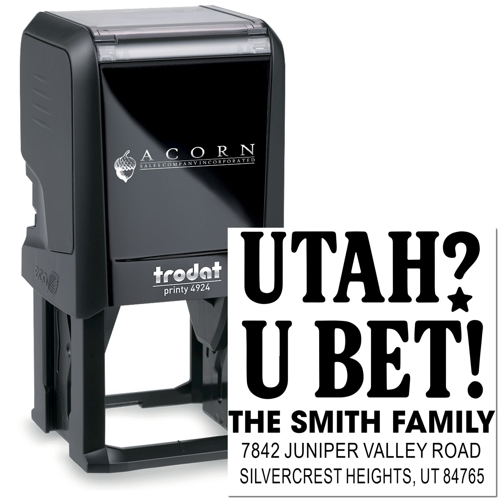 Utah Spirit Statement Self-Inking Stamp