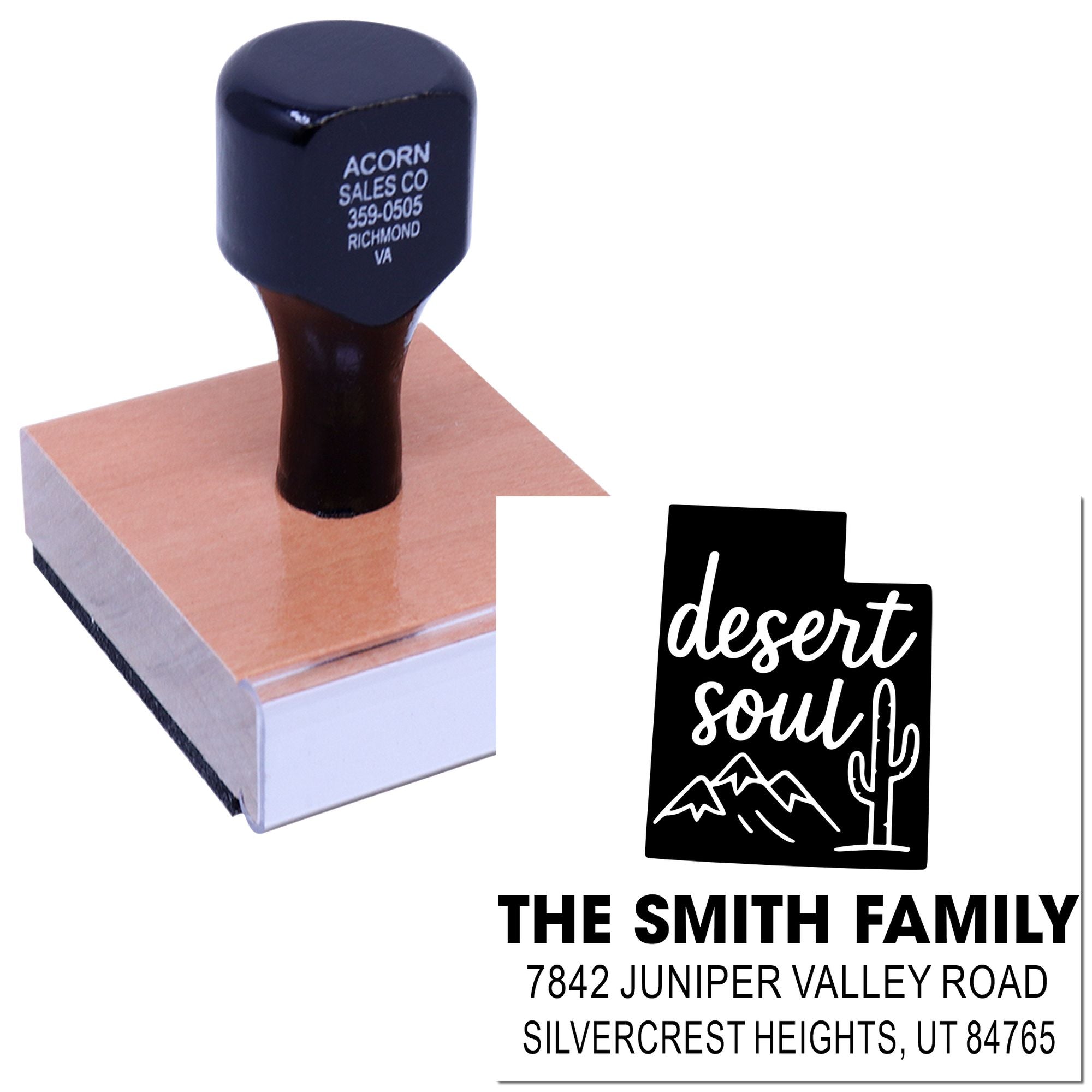 Desert Soul Design Wood Stamp