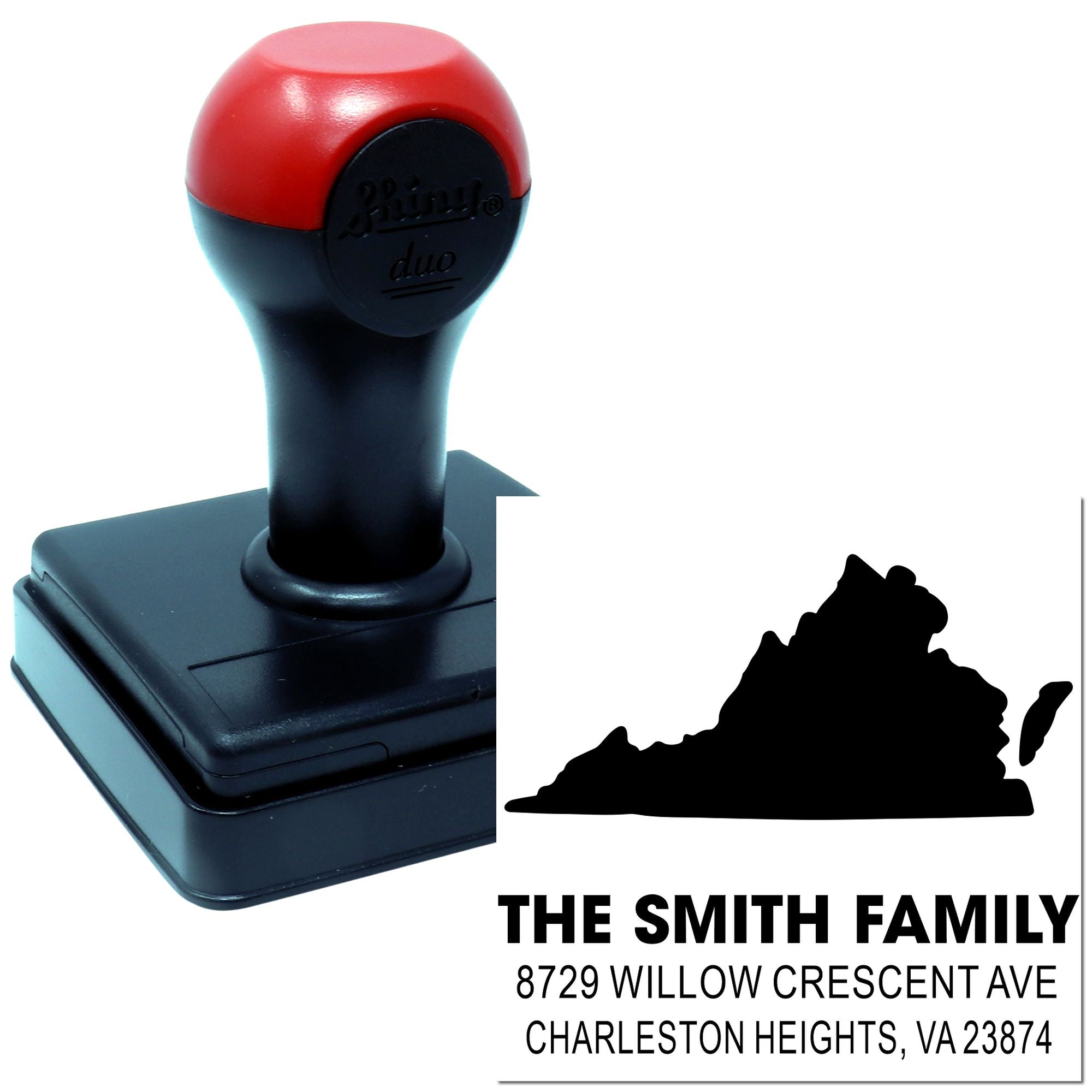 Whimsical Coastal Silhouette Custom Address Stamp