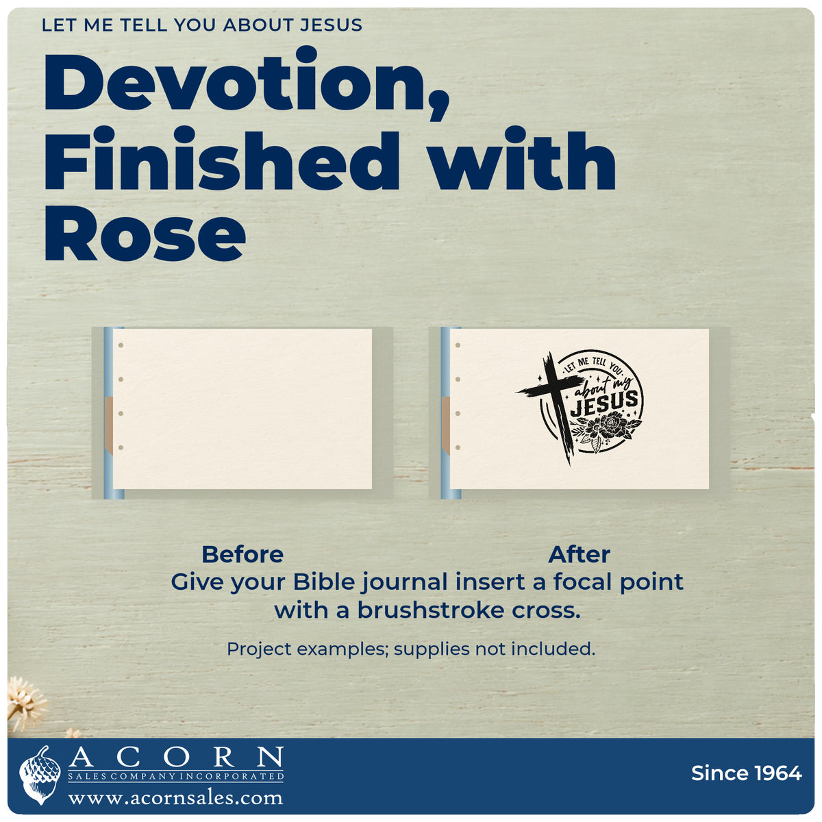 Let Me Tell You About My Jesus Stamp – PSI Pre-Inked adding the finishing touch to handmade gifts and packaging.