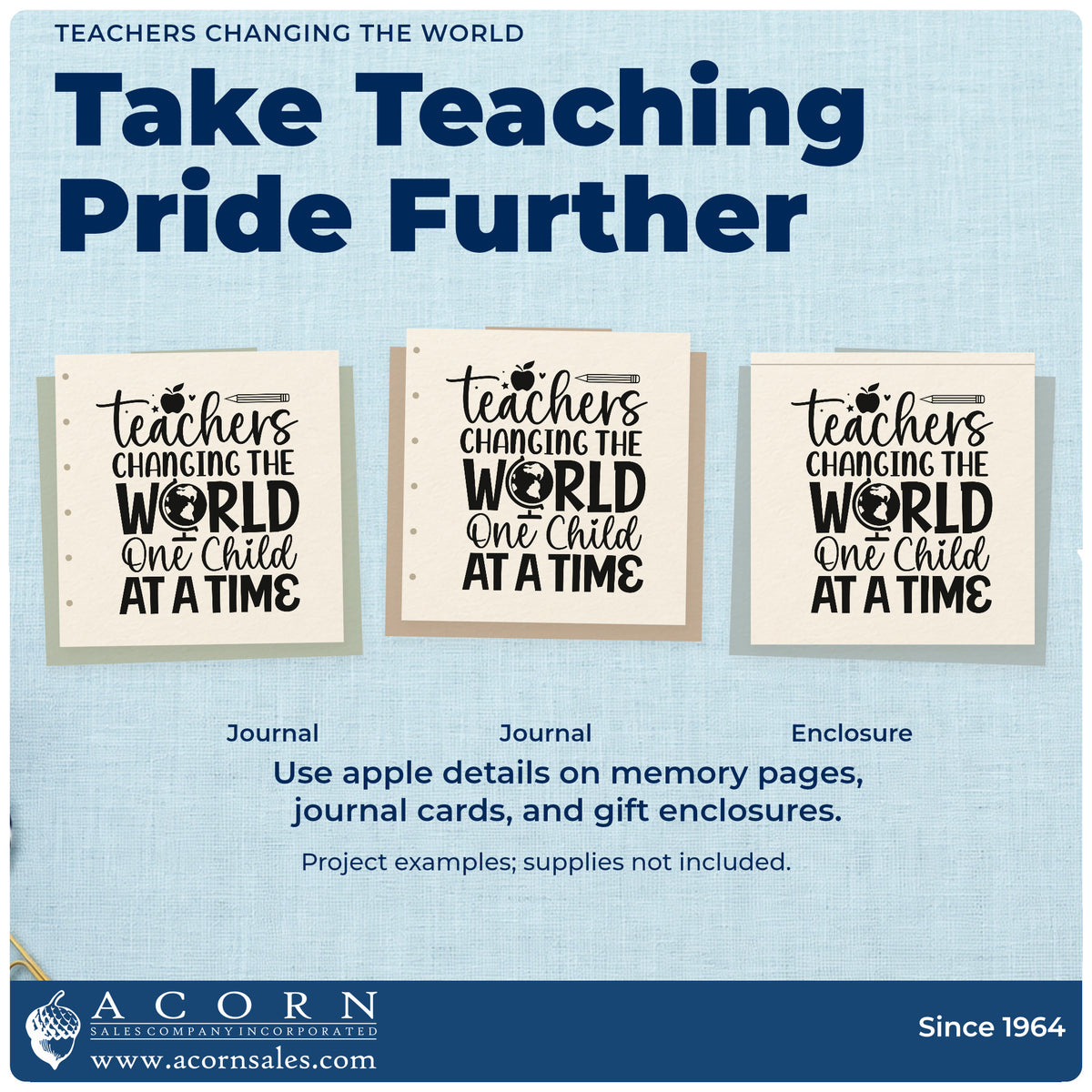 More project ideas and possibilities using the Teachers Changing The World Rubber Stamp – Duo Hand.