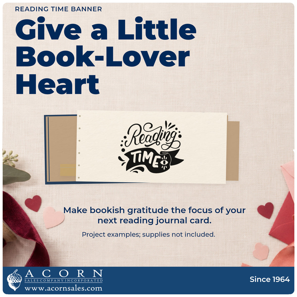 A finished handmade project stamped with the Pre-Inked Reading Time Eye And Banner Stamp – PSI, ideal for timer set tags.