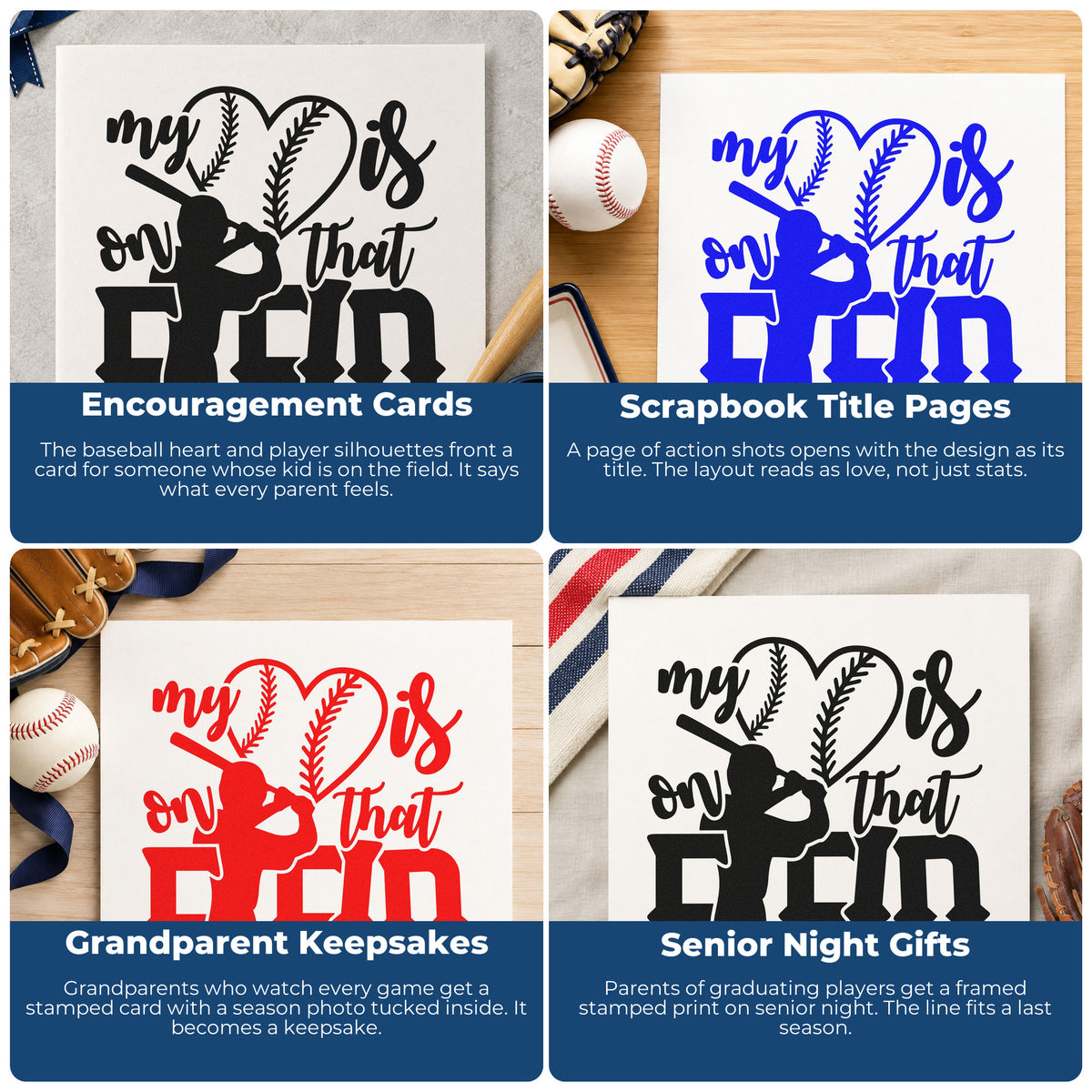 Sports rubber stamps for baseball scrapbooks, coach appreciation cards, birthday party decor, and custom gift wrapping.