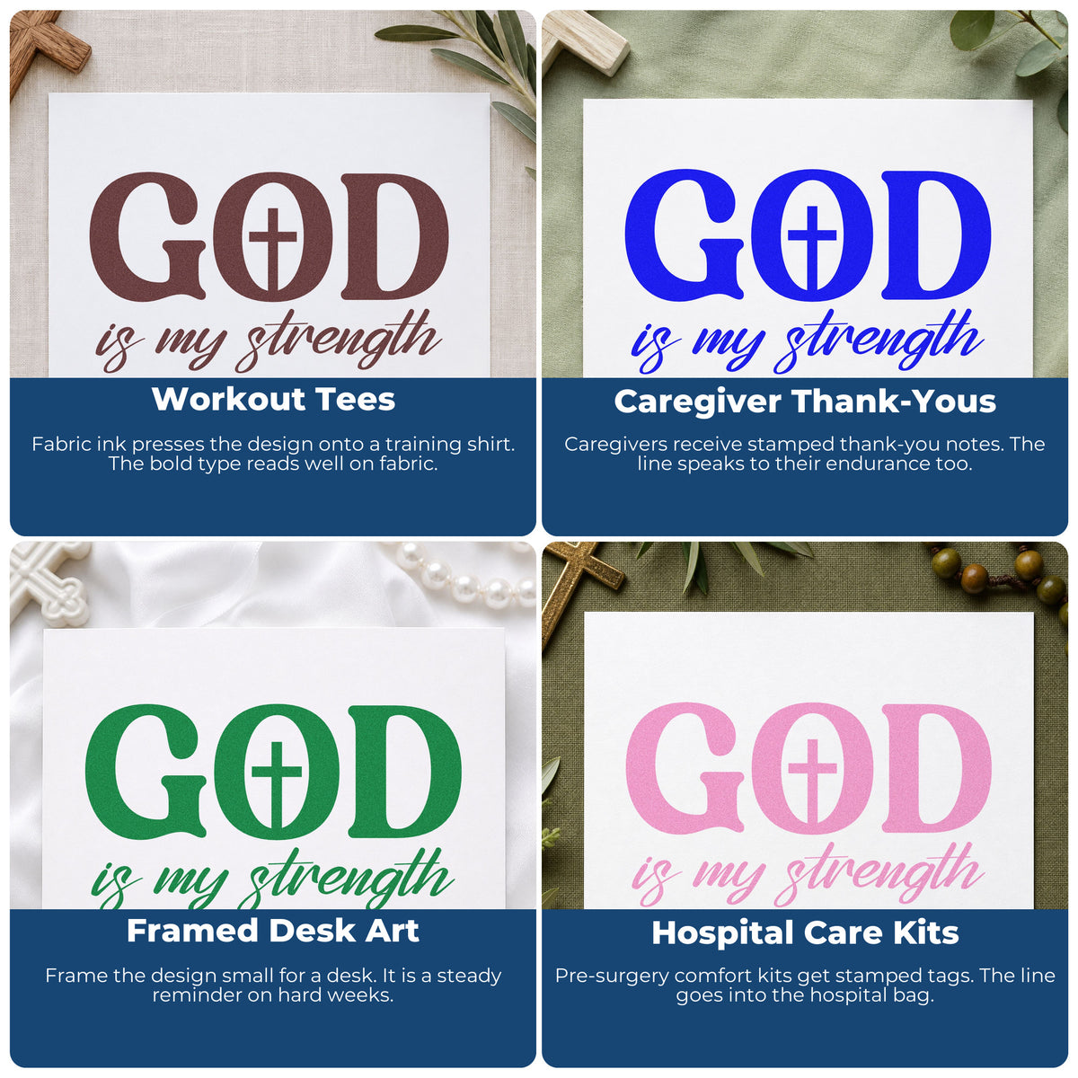 Christian rubber stamp ideas for gift tags, faith mail art, planners, and Sunday school crafts with Bible verses and faith words.