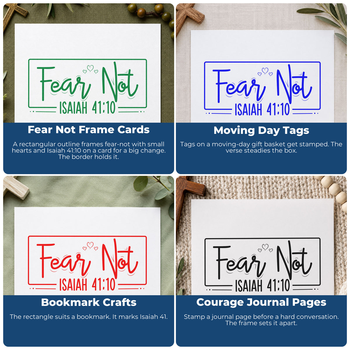 Christian rubber stamps collage for Bible journaling, faith scrapbooking, prayer cards, and church event favors.