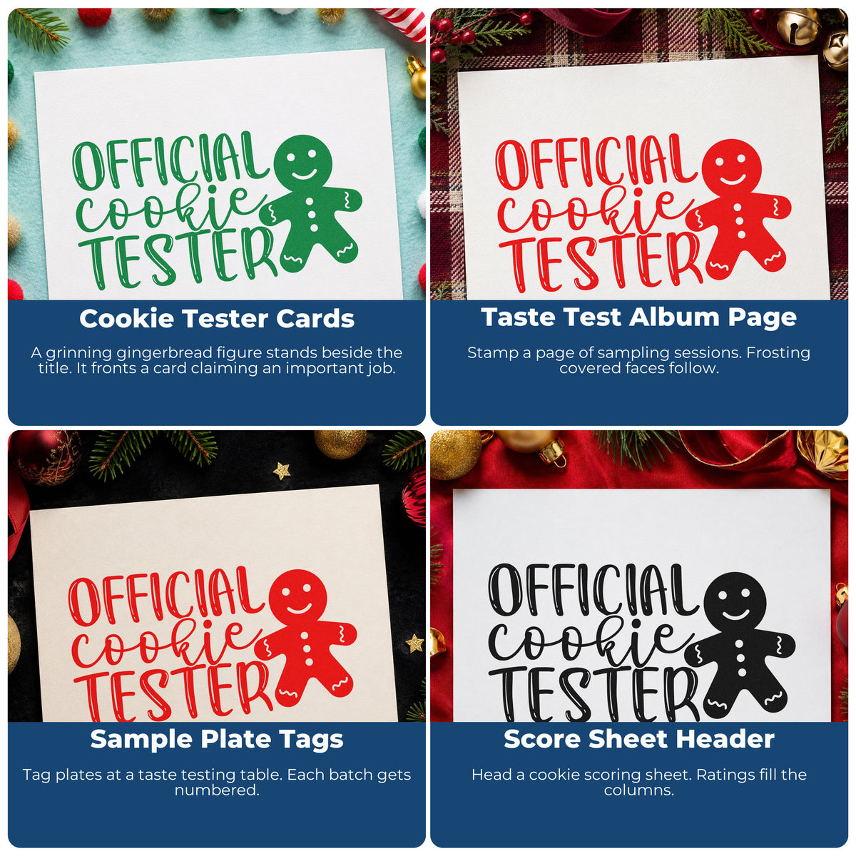 Christmas rubber stamp design ideas for gift wrap, holiday cards, advent calendars, and handmade ornaments