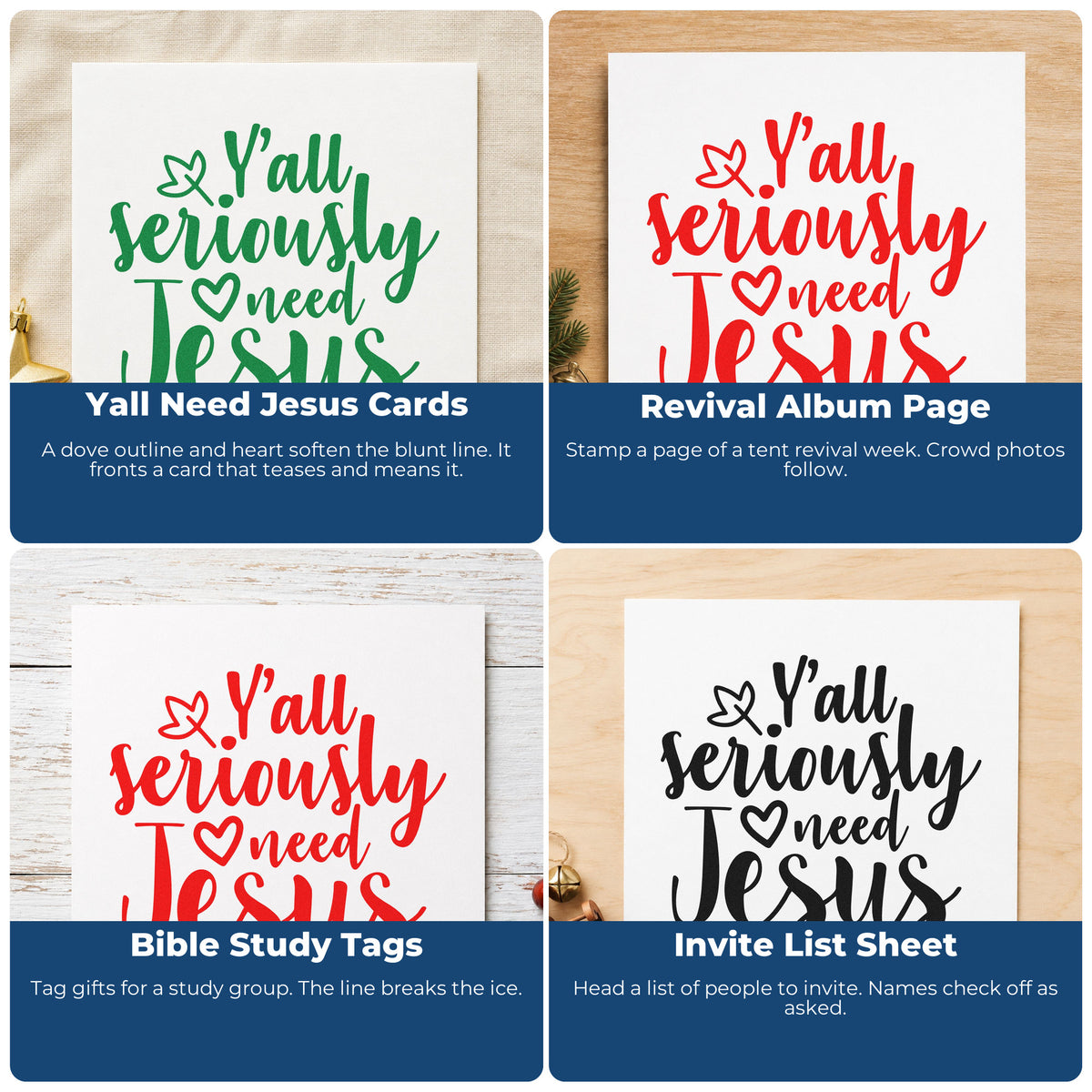 Christmas rubber stamp ideas for wrapping paper, holiday cards, advent calendars, and Christmas ornaments.