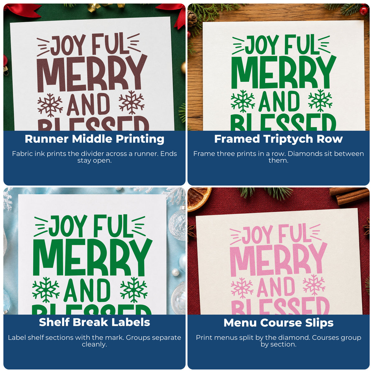 Christmas rubber stamp ideas for envelopes, cookie labels, scrapbooks, and DIY candle tags.