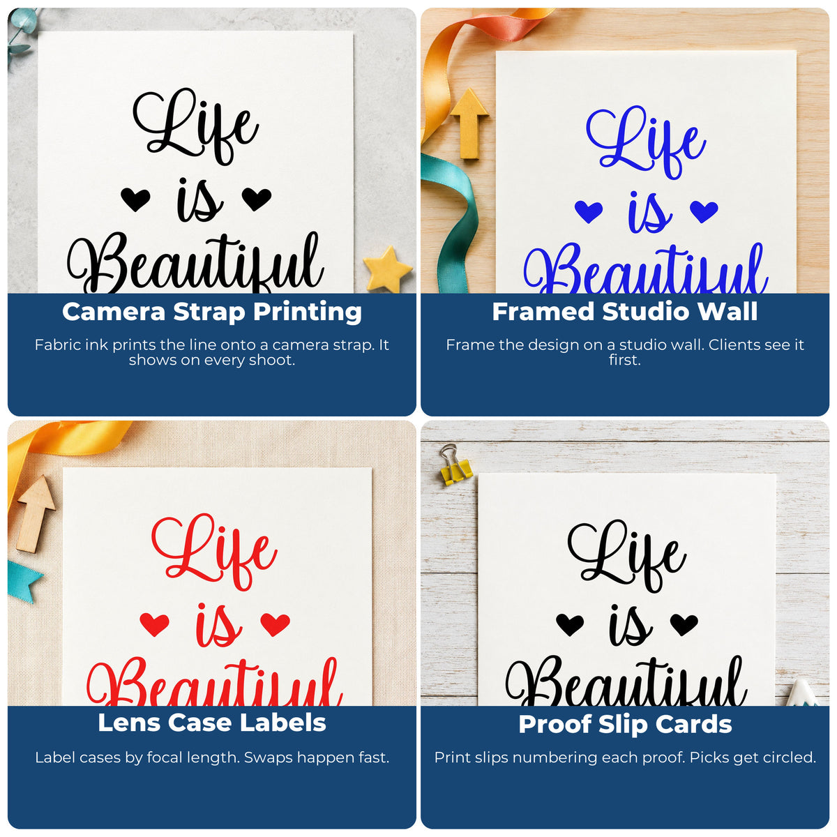 Motivational rubber stamps for habit trackers, vision boards, sticky notes, and planners with uplifting quote designs.