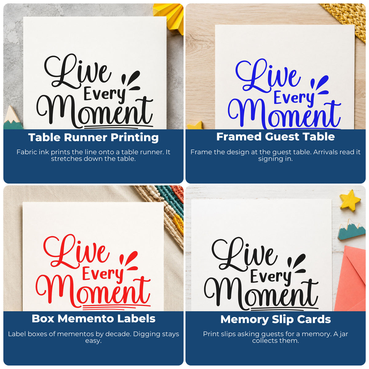 Motivational rubber stamp designs for habit trackers, vision boards, sticky notes, and personal planners with uplifting quotes.