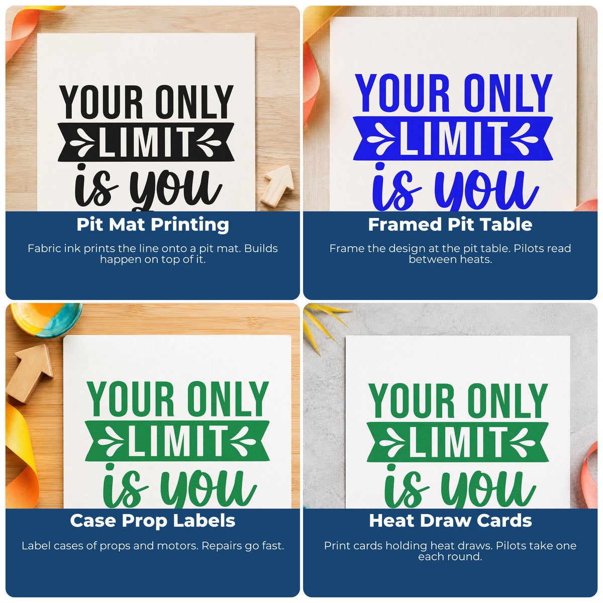 Motivational rubber stamps for planners, habit trackers, vision boards and sticky notes with uplifting quote designs.