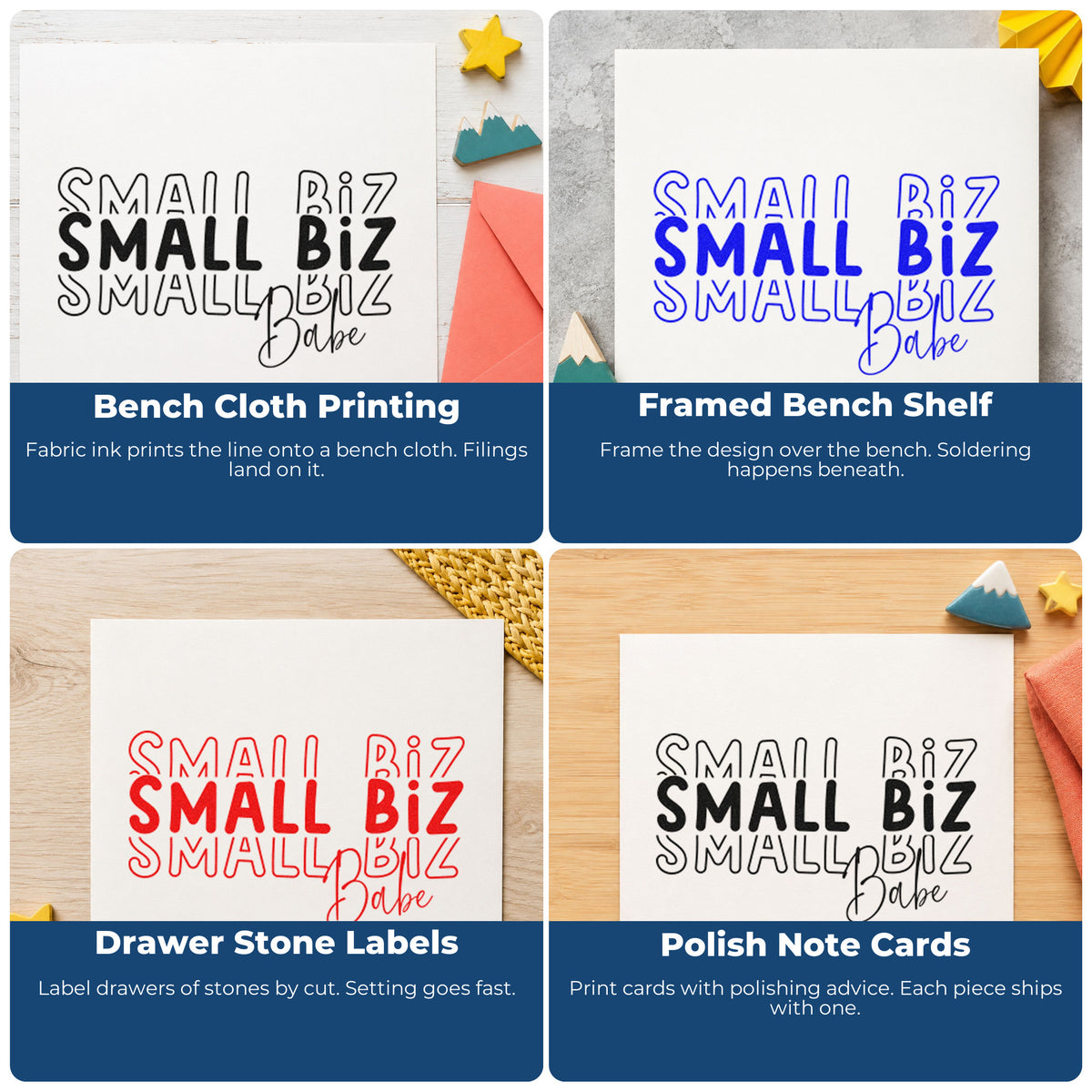 Motivational rubber stamps for habit trackers, vision boards, sticky notes, and planners.