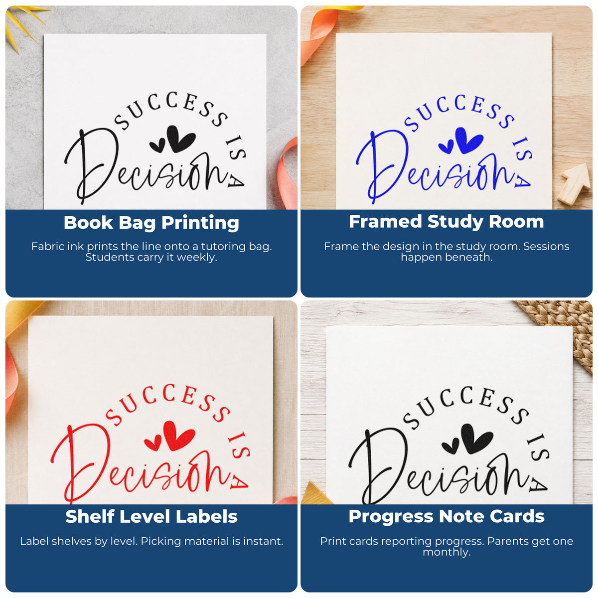 Motivational rubber stamp designs for habit trackers, vision boards, sticky notes, and planners with uplifting quotes.