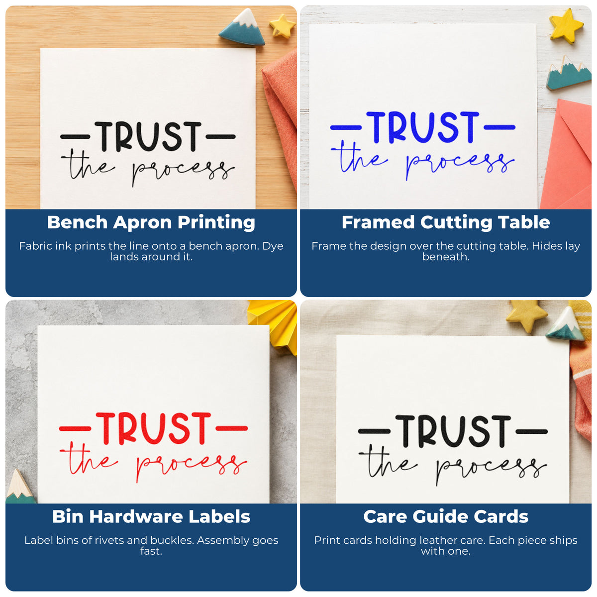 Motivational rubber stamps for planners, habit trackers, vision boards, and sticky notes with uplifting quotes.