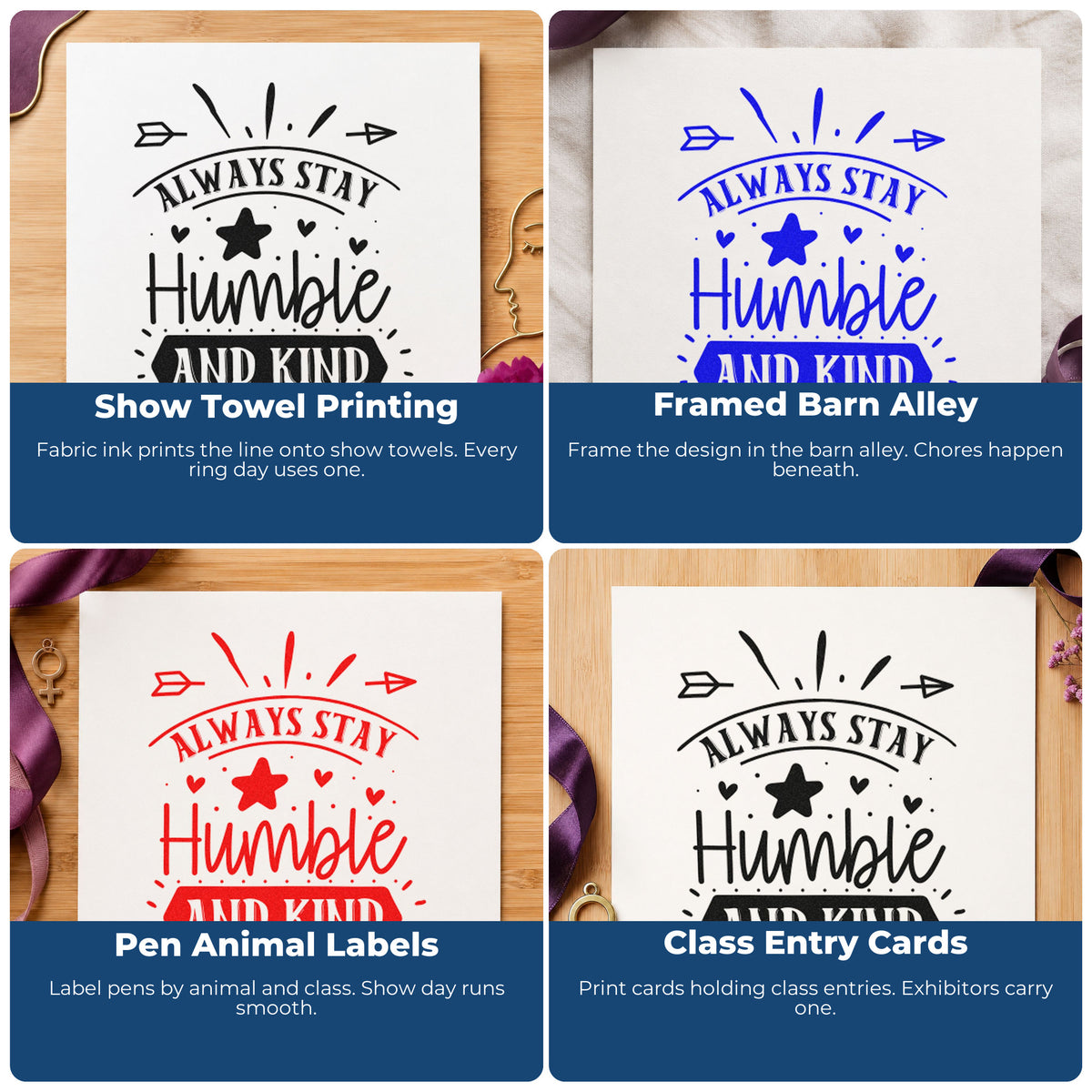 Motivational rubber stamp examples for habit trackers, vision boards, sticky notes, and personal planners with uplifting quotes.