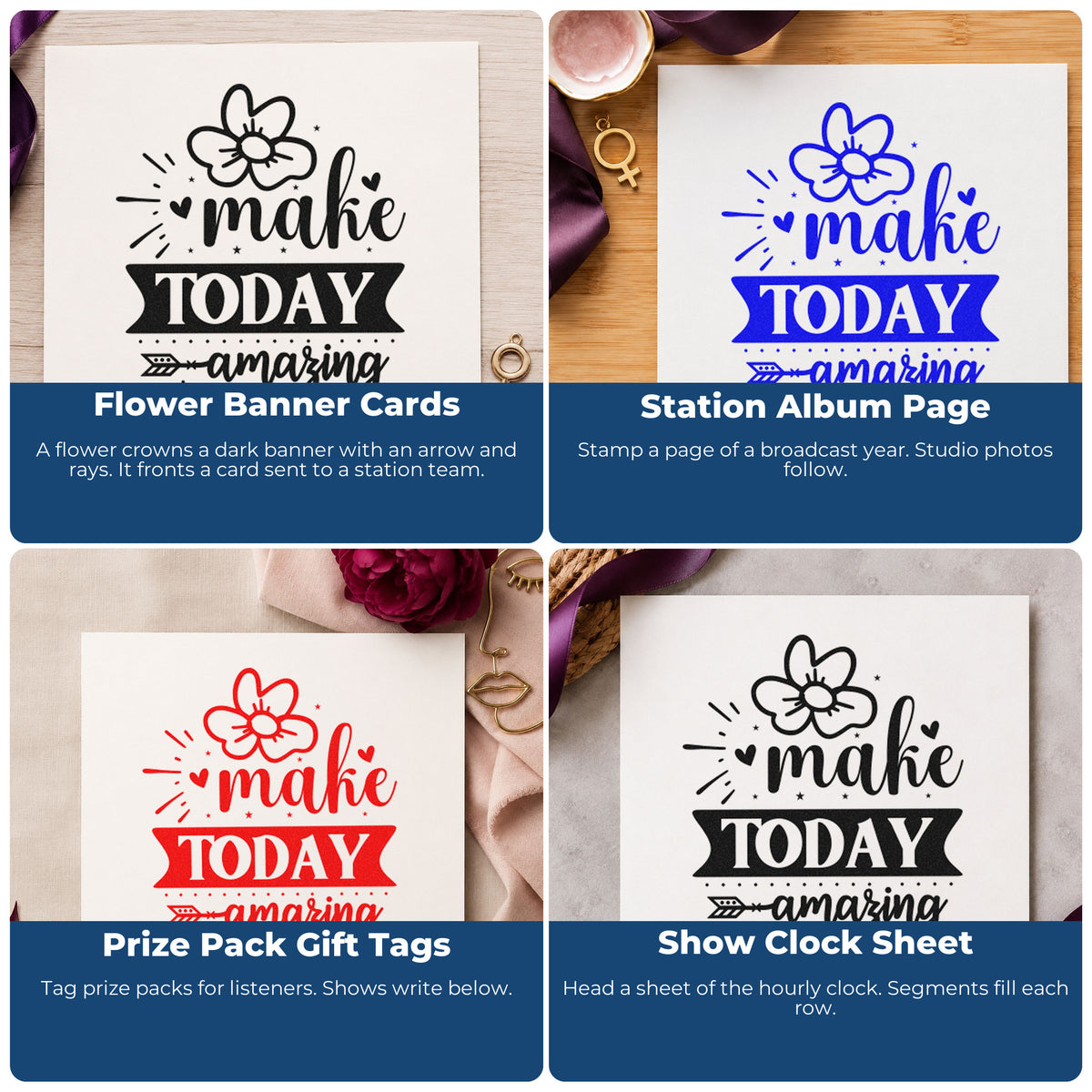 Motivational rubber stamp ideas for scrapbooks, cardmaking, journaling, and gift tags to personalize handmade paper crafts.
