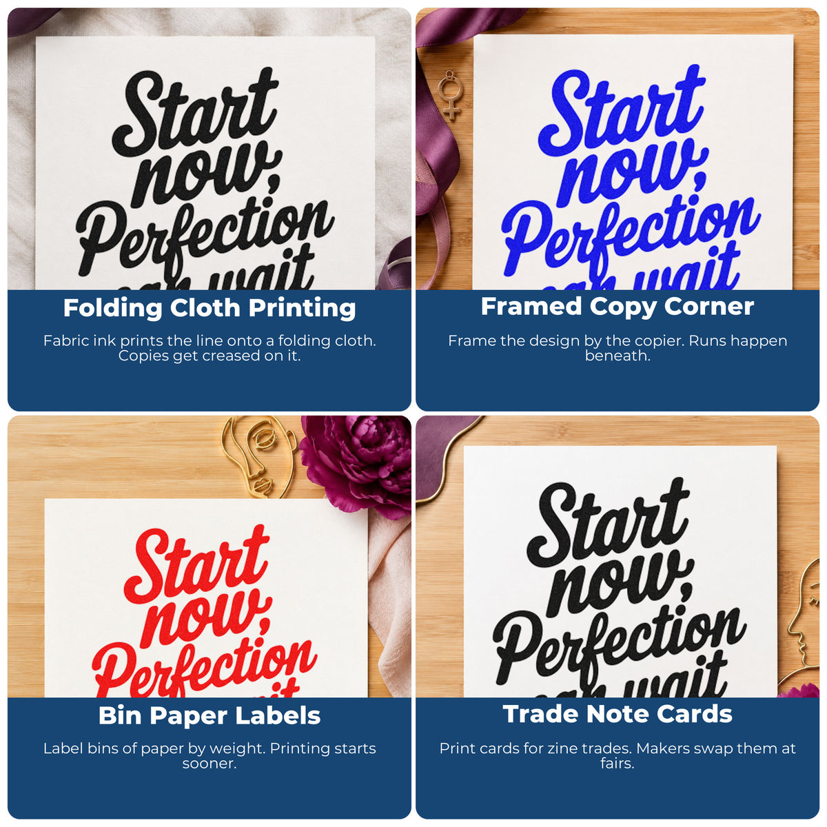 Motivational rubber stamps for habit trackers, vision boards, sticky notes, and planners to add daily encouragement.
