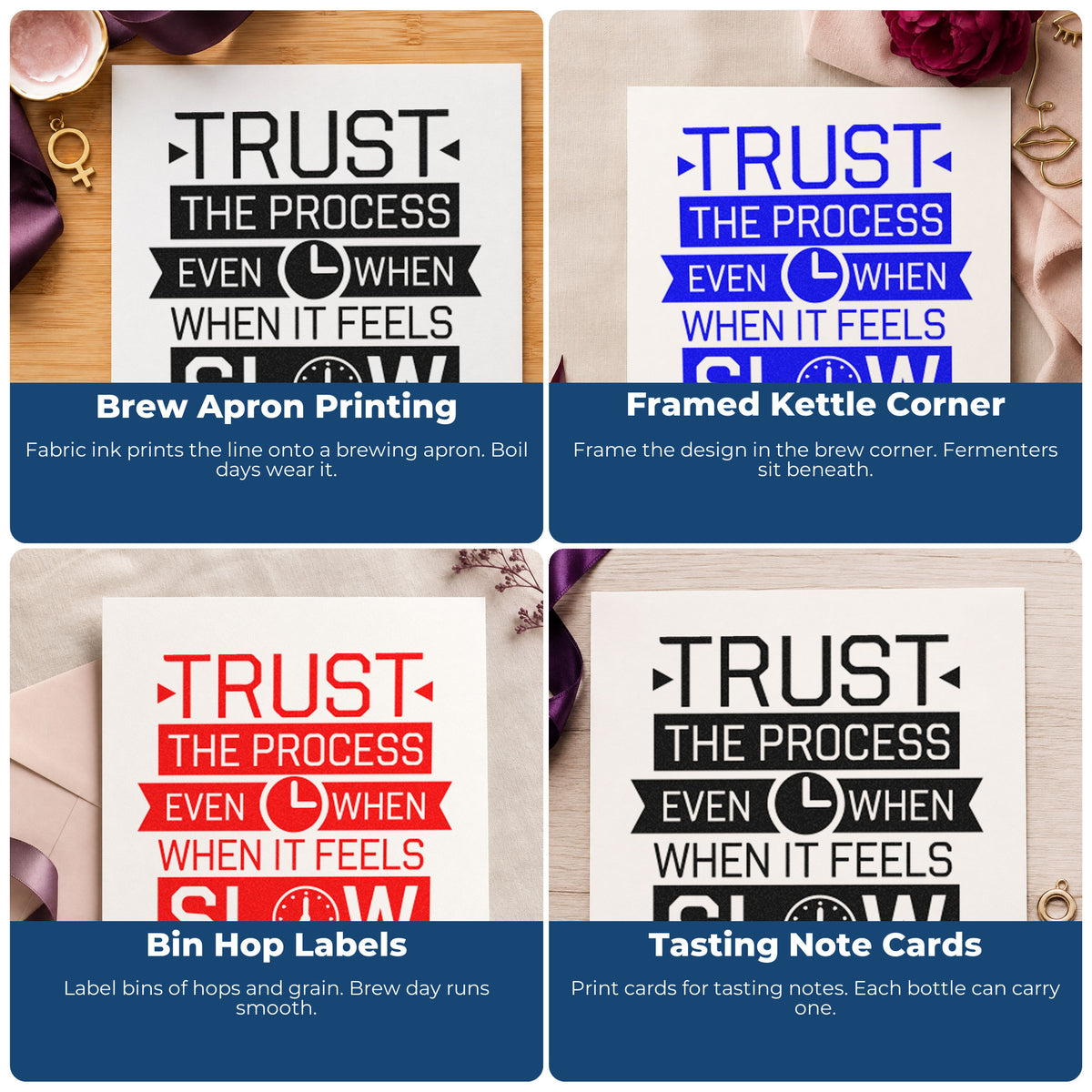 Motivational rubber stamps for habit trackers, vision boards, sticky notes, and planners with uplifting quotes and lettering.