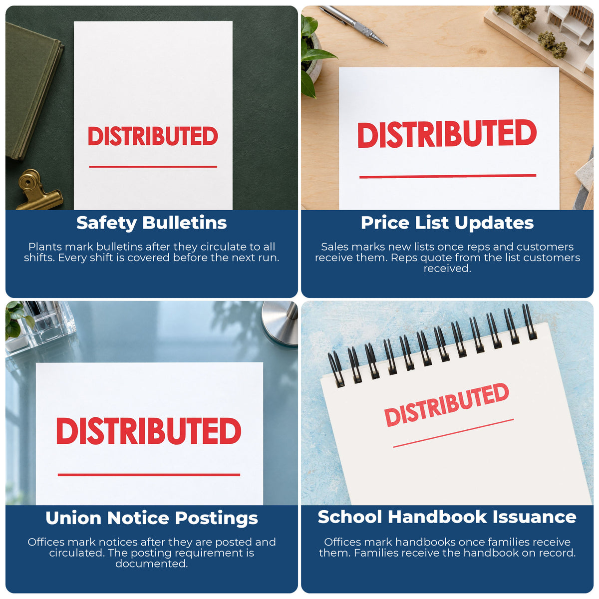 More ways to use the "Distributed" imprint from the Distributed Document Stamp