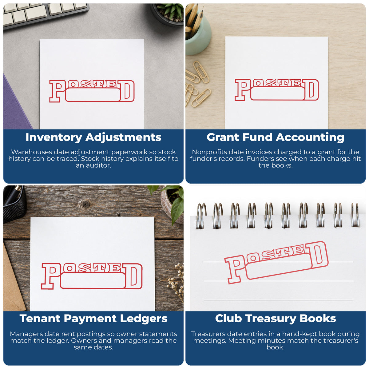 More ways to use the "Date posted" imprint from the Date Posted Stamp For Record Keeping
