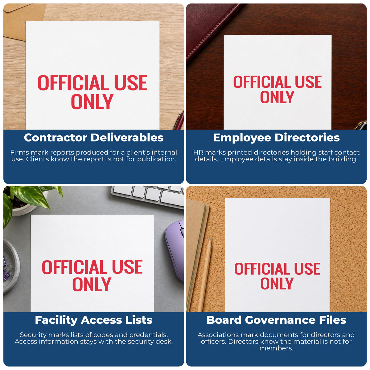 More ways to use the "Official use only" imprint from the Xstamper Official Use Only Document Stamp