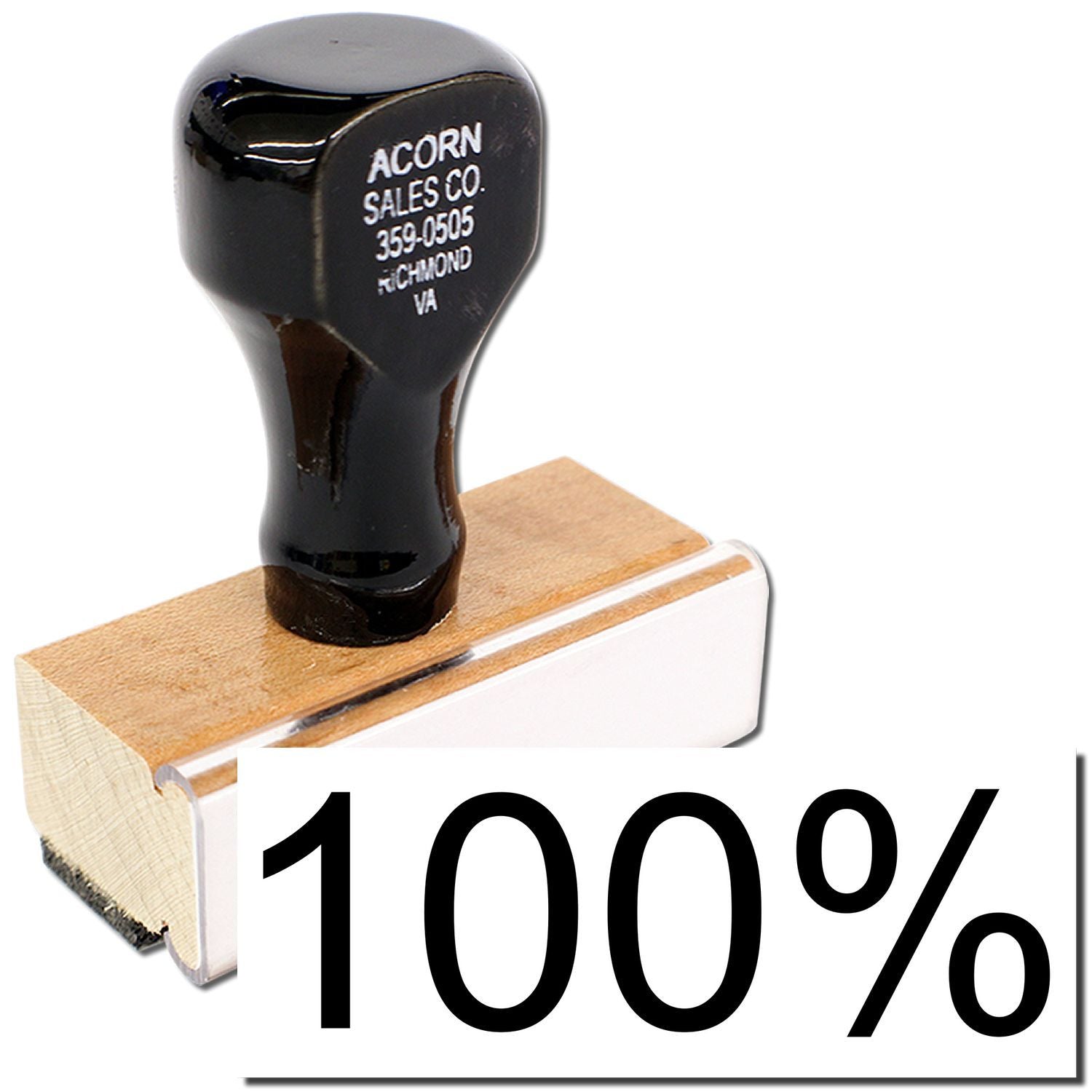 100 Percent Rubber Stamp