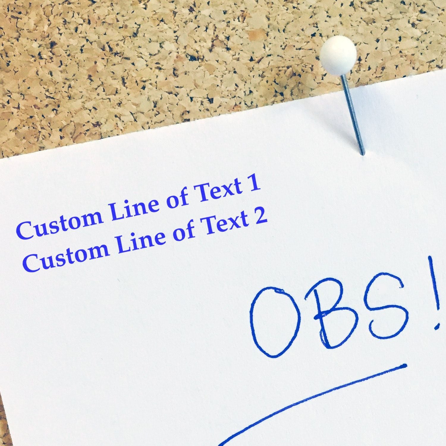 2 Line Regular Rubber Stamp In Use 2