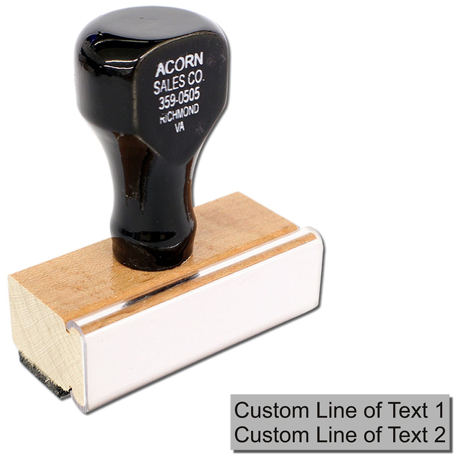 2 Line Regular Rubber Stamp Main Image