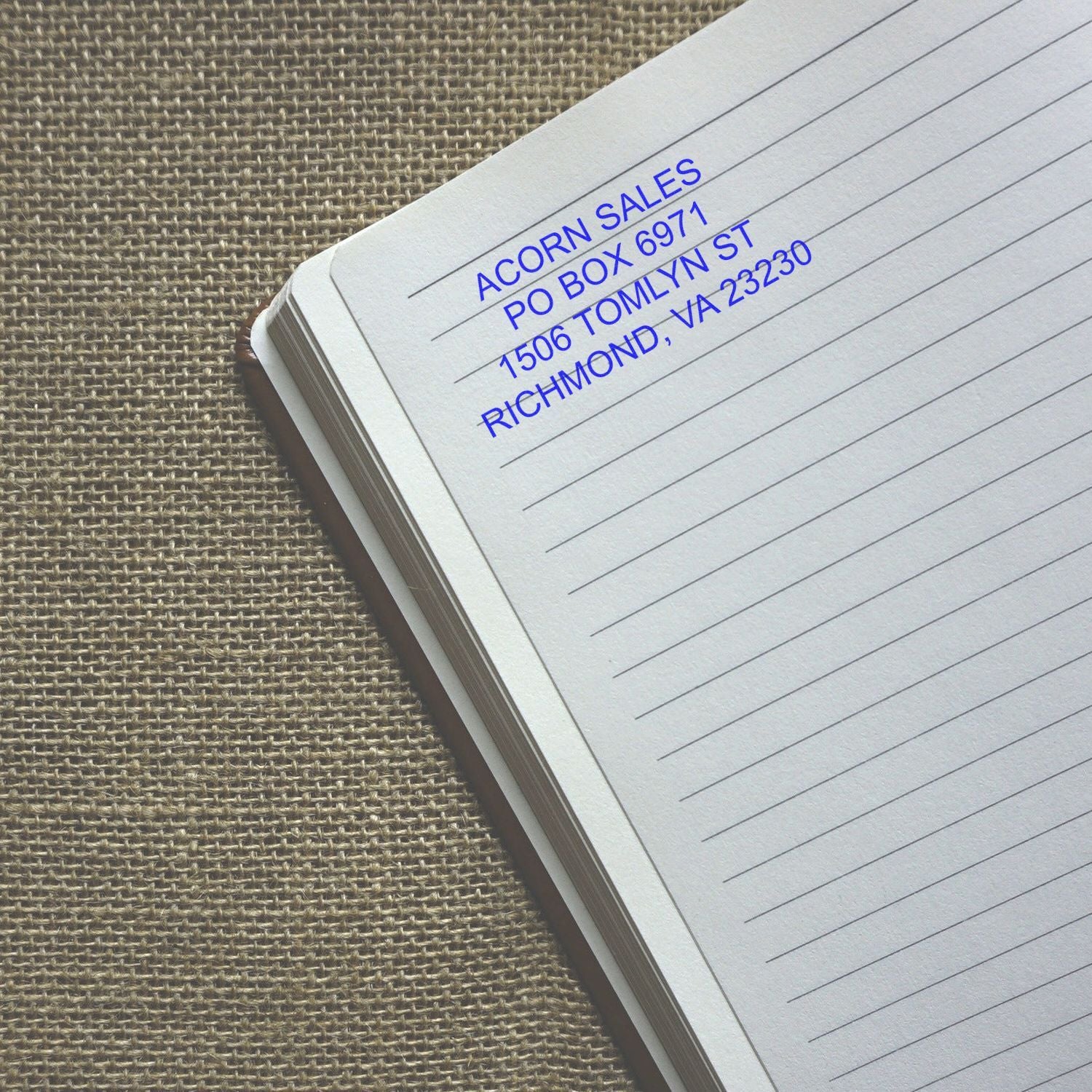 4 Line Self Inking Address Stamp Ads 4 In Use 2