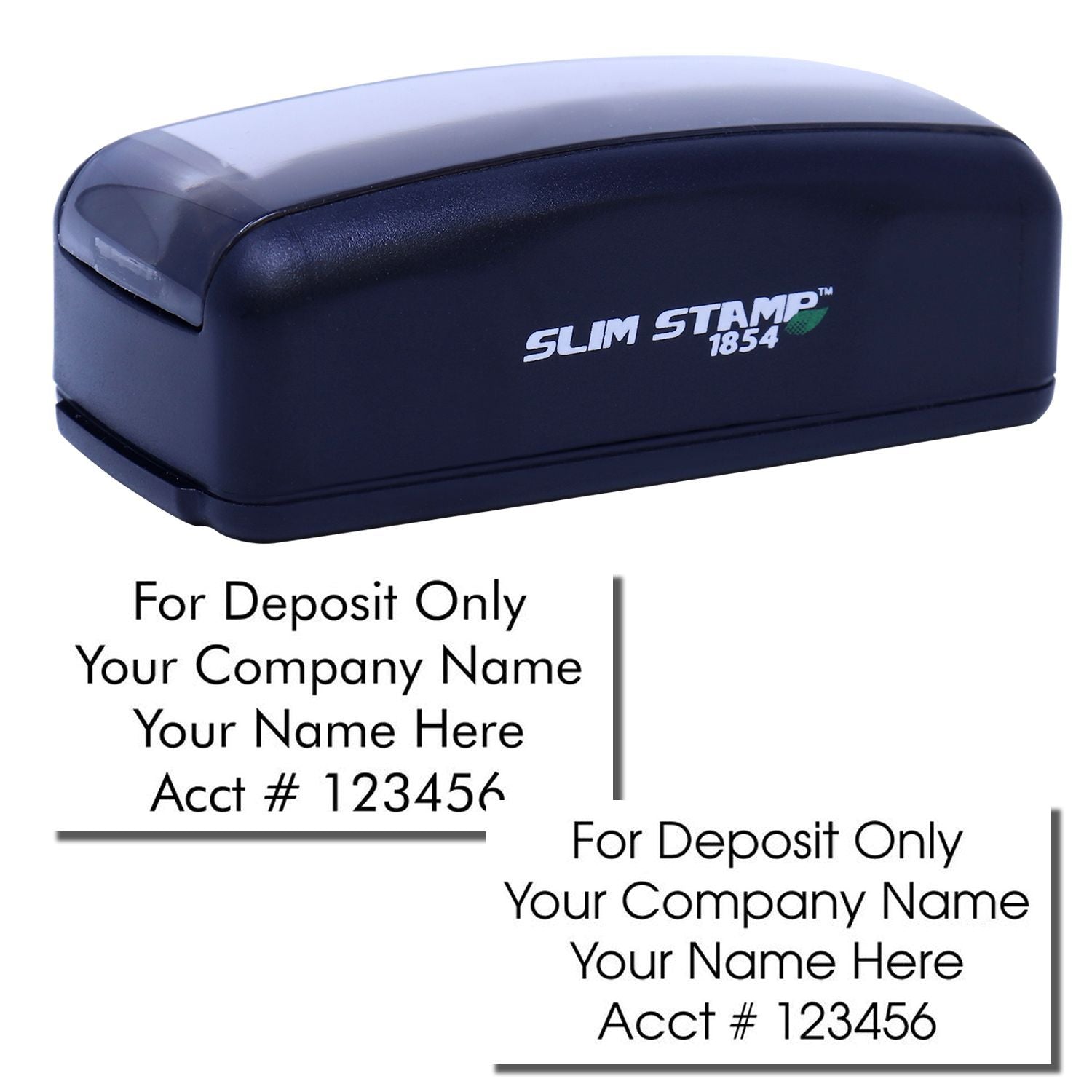 4 Line Slim Check Endorsement Stamp Main Image