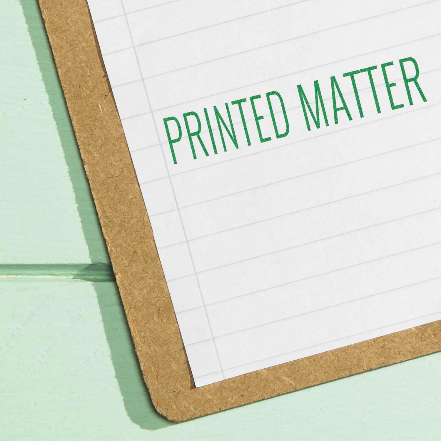 Printed matter text on notebook page, representing professional printing services for marketing brochures and labels.