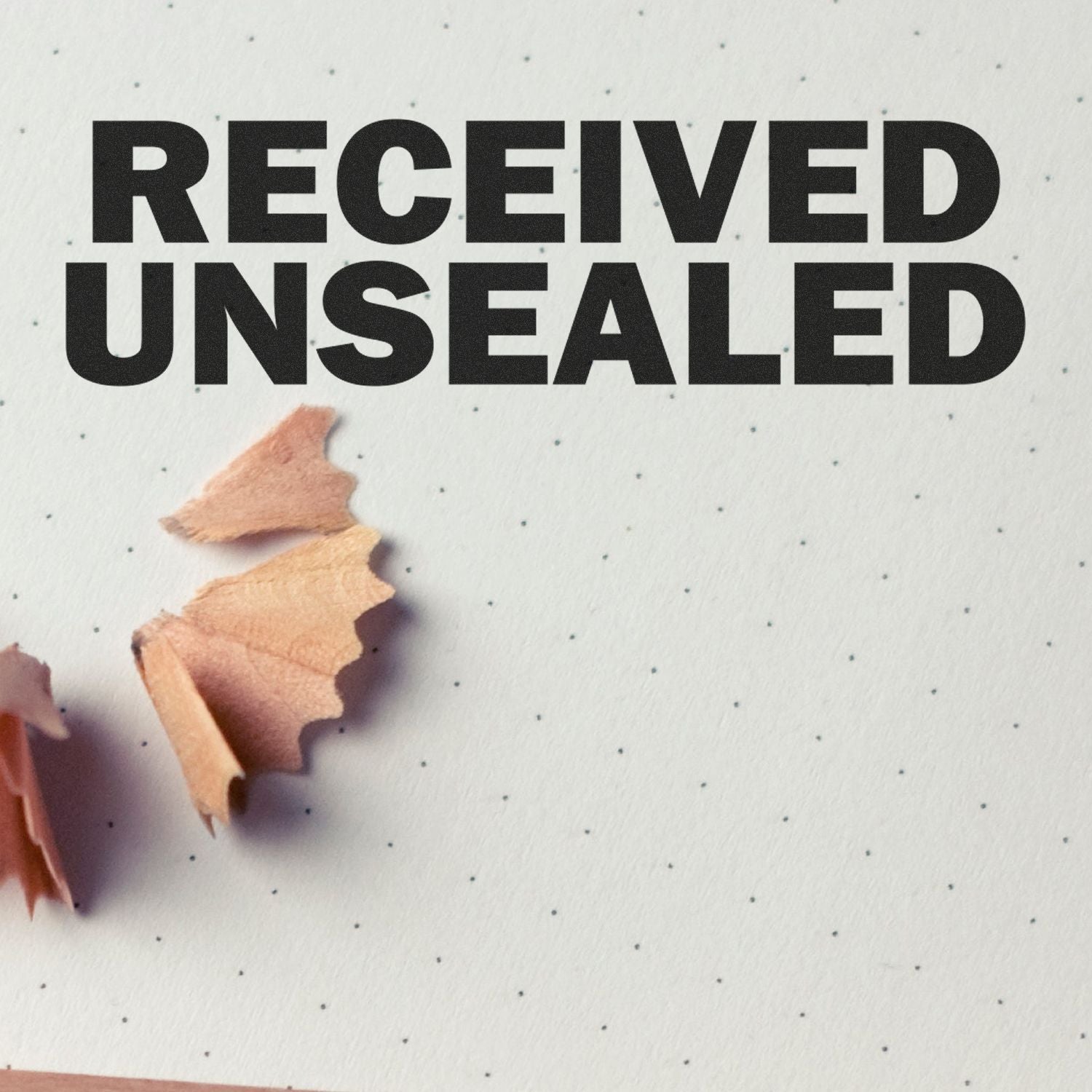 Received unsealed package headline over torn paper, suggesting opened mail or tampering during delivery.