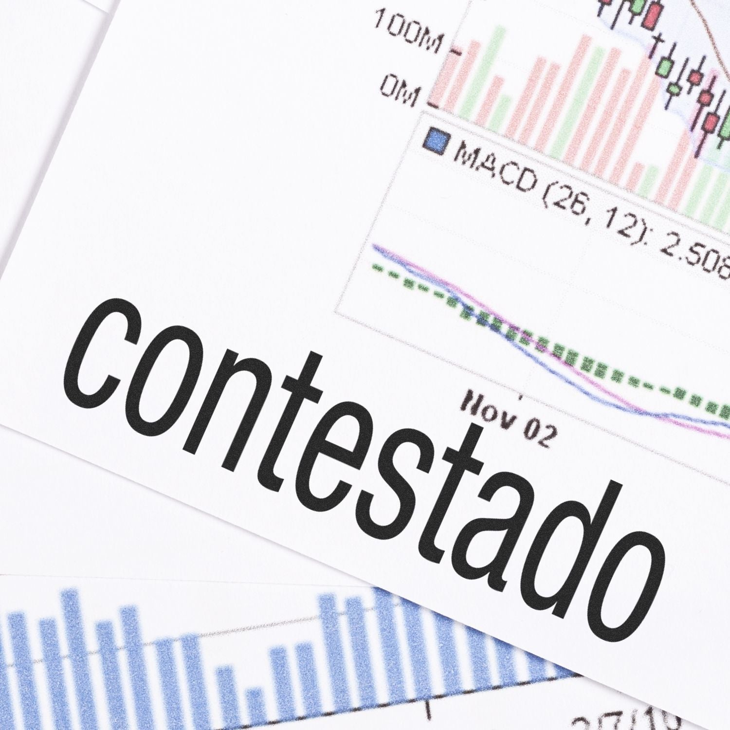 Confidential label on business report with barcode and charts, emphasizing secure handling of private financial information.