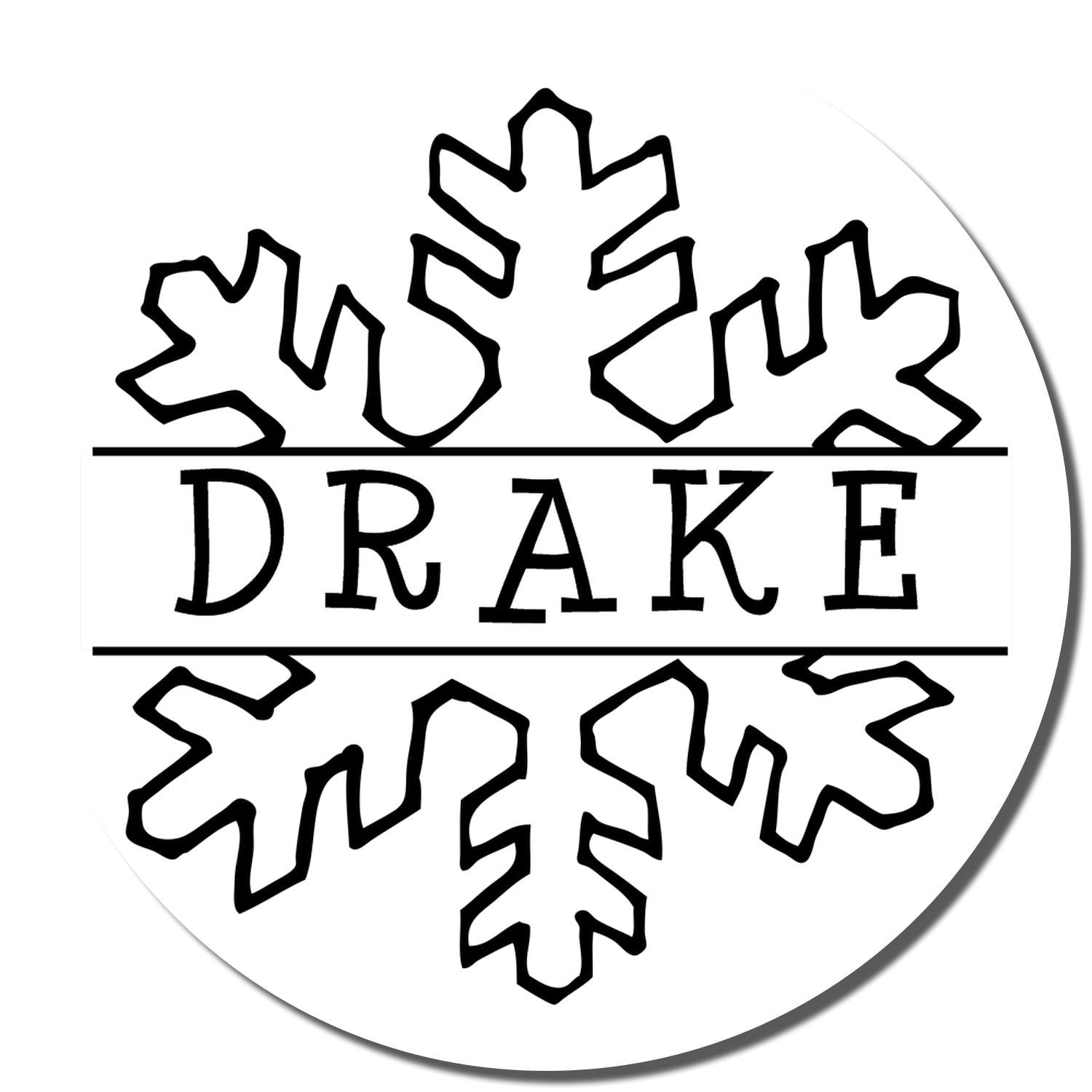 Drake graffiti-inspired circular emblem logo featuring stylized symbols and bold DRAKE lettering for clothing and merchandise branding.