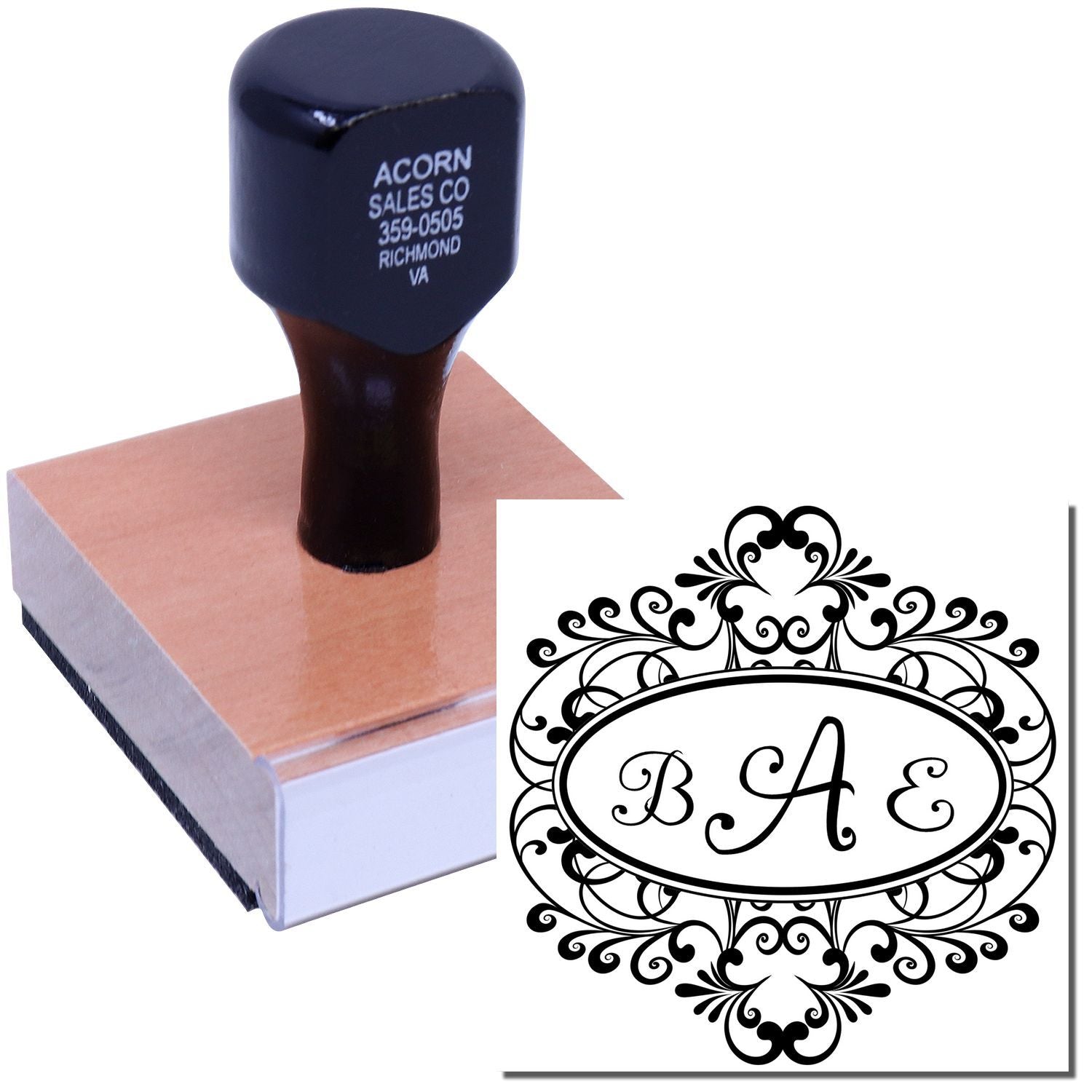 A Yummy Apology Monogram Rubber Stamp