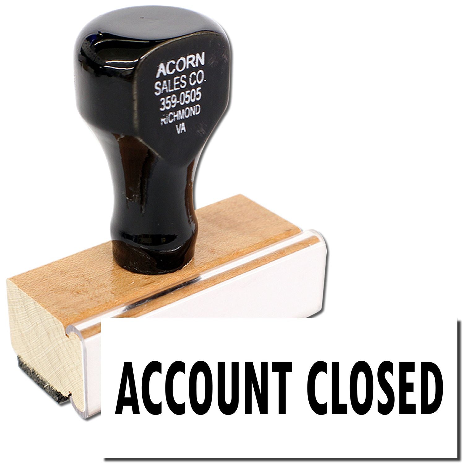 Account Closed Rubber Stamp Main Image