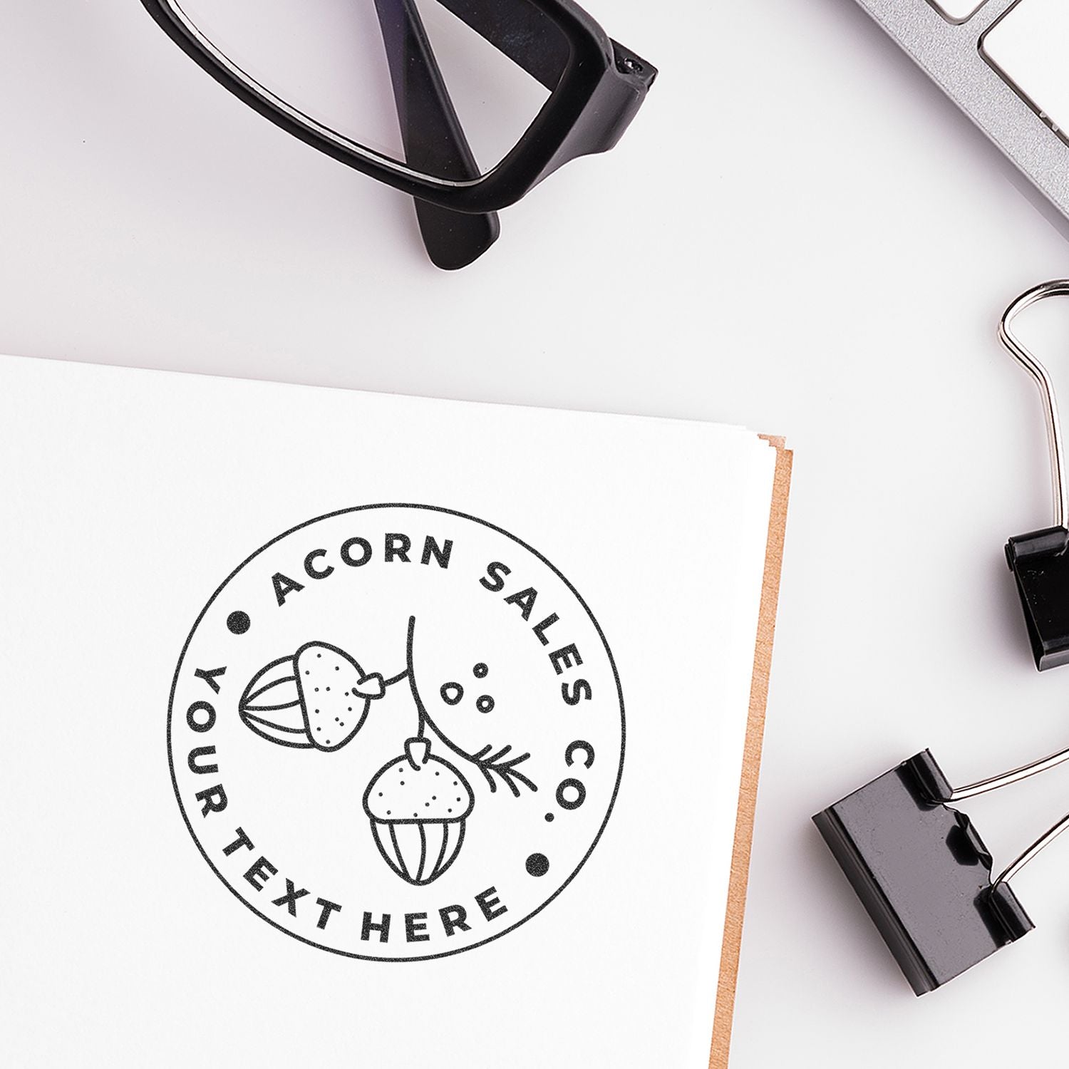 Acorn Sales Stamped Overlay Round CS 4630