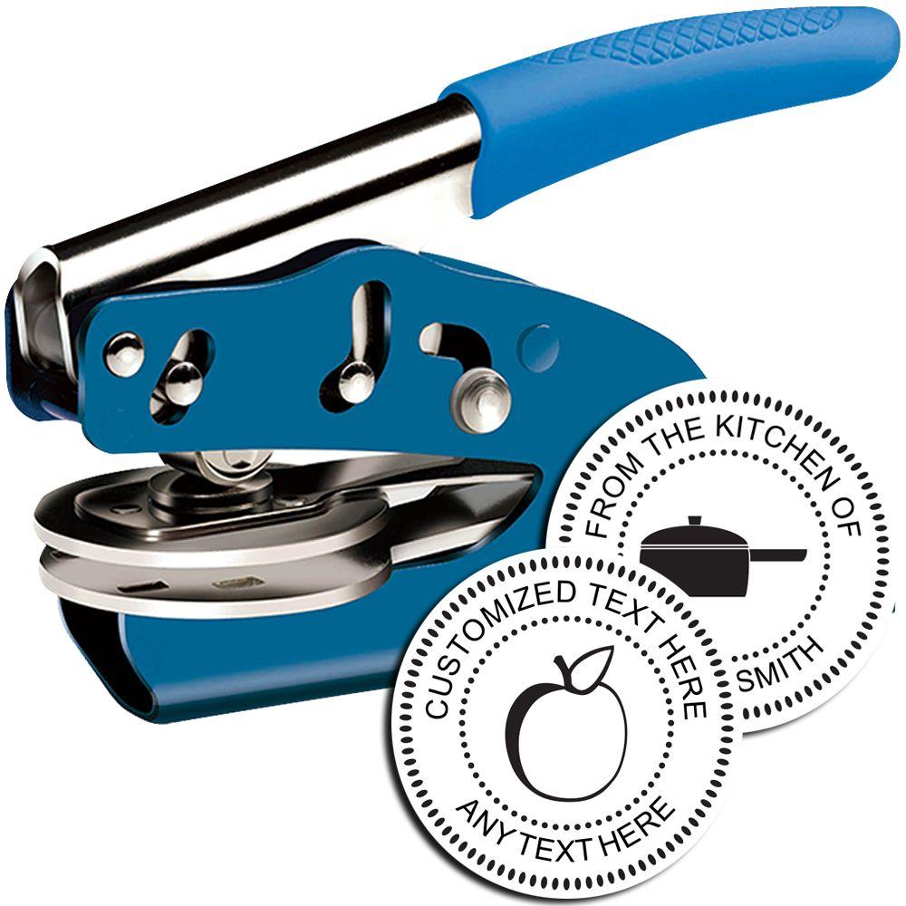 Blue Handheld Soft Personal Embosser Main Image