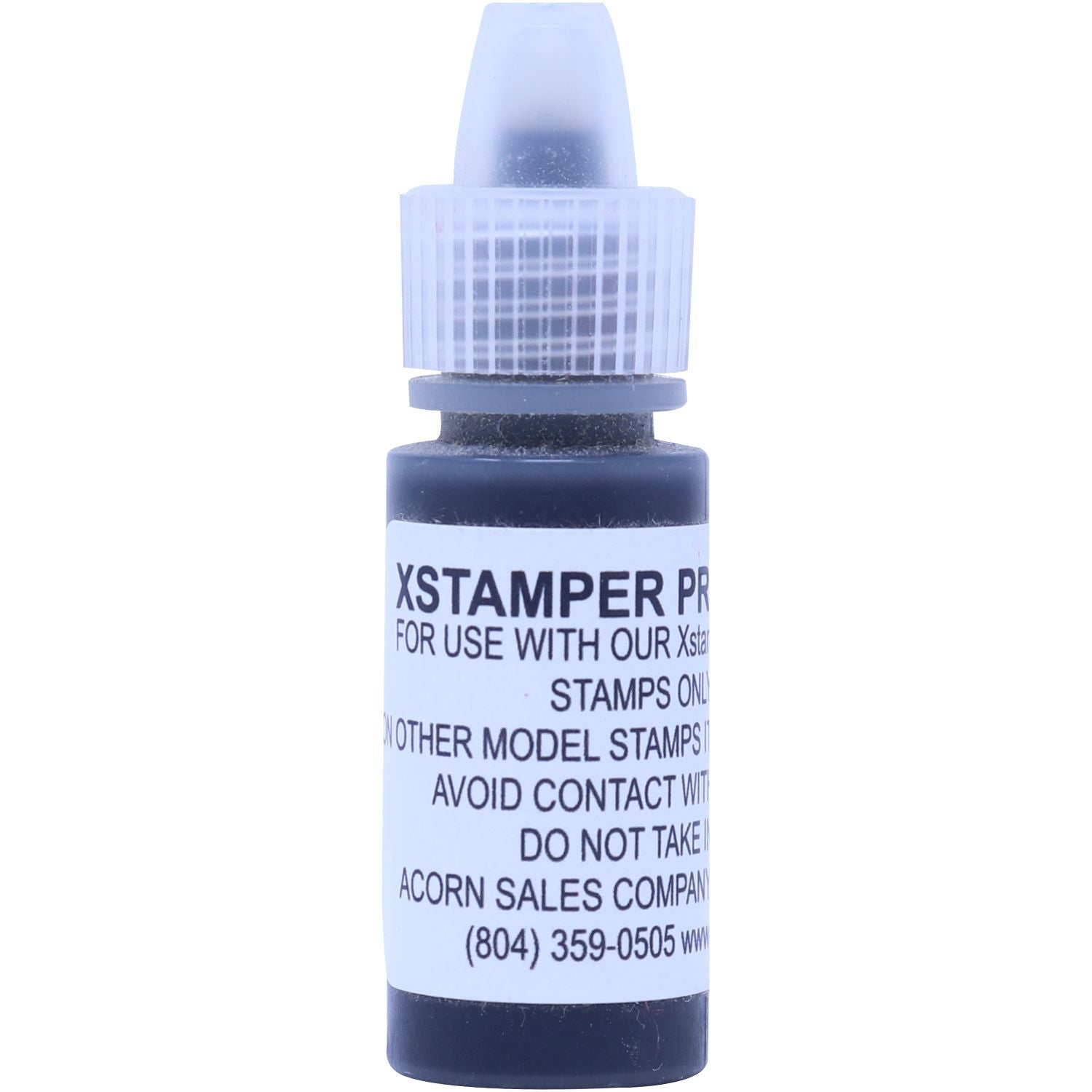 Xstamper pre-inked stamp refill ink bottle with precision dropper cap for rubber stamps