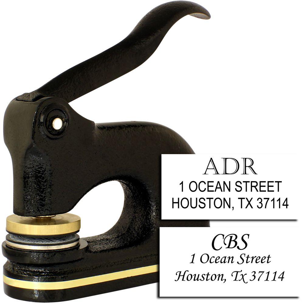 Cast Iron Address-Monogram Combo Embosser Main Image