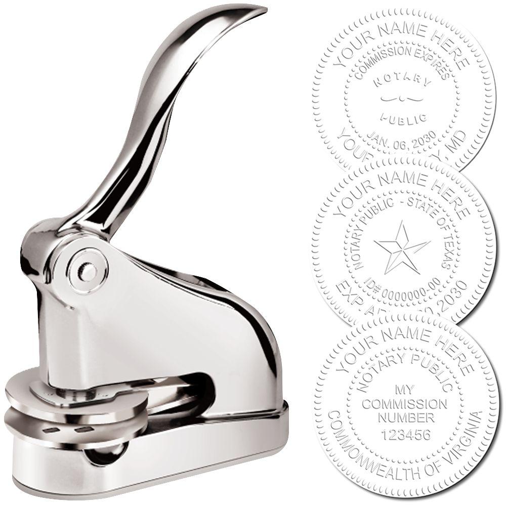 Chrome Gift Notary Seal Embosser Main Image