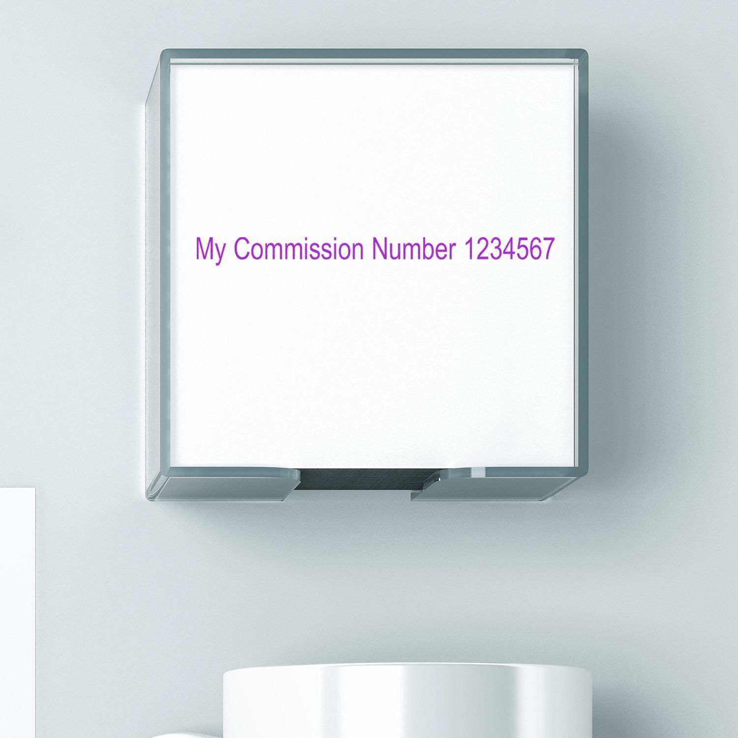 Commission Number Stamp In Use 1