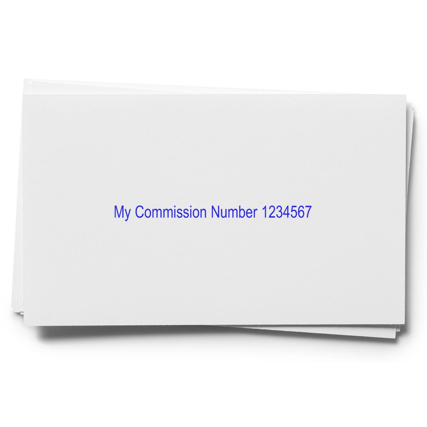 Commission Number Stamp In Use 2