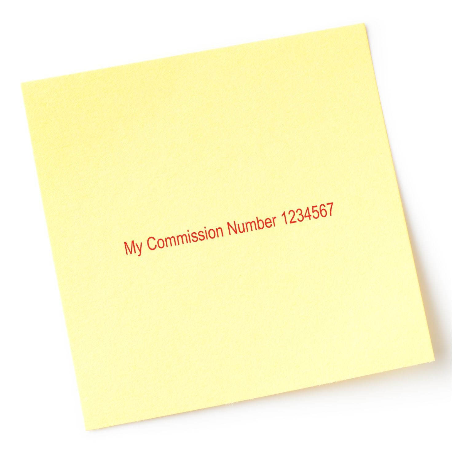 Commission Number Stamp In Use 3